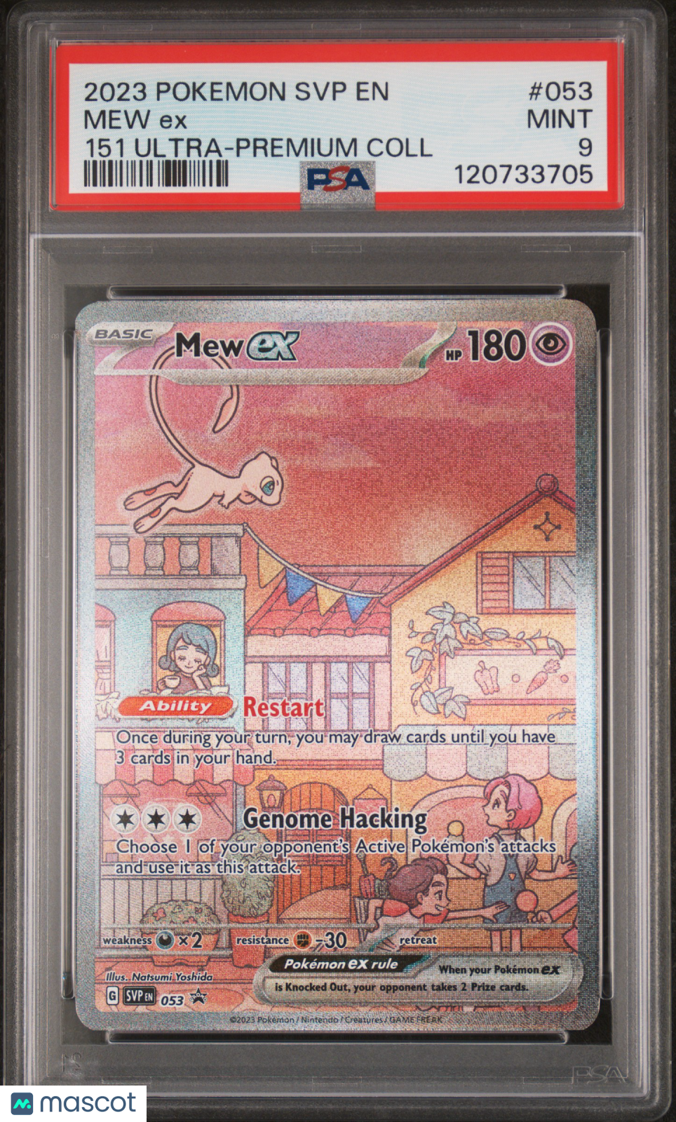 2023 Pokemon SVP EN-SV Black Star Promo Mew EX #053 151 Ultra-Premium Coll PSA 9