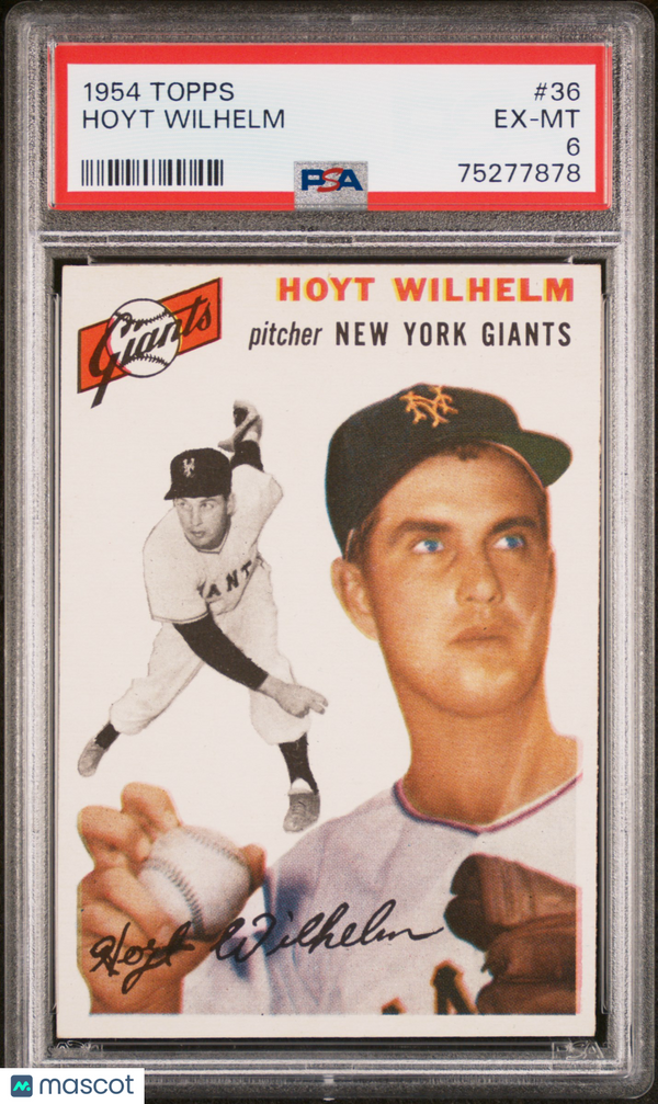 1954 Topps Hoyt Wilhelm #36 PSA 6 Baseball