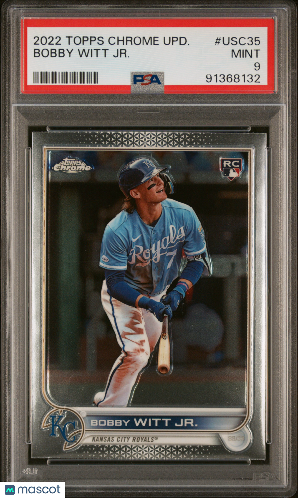 2022 Topps Chrome Update Bobby Witt JR. #USC35 PSA 9