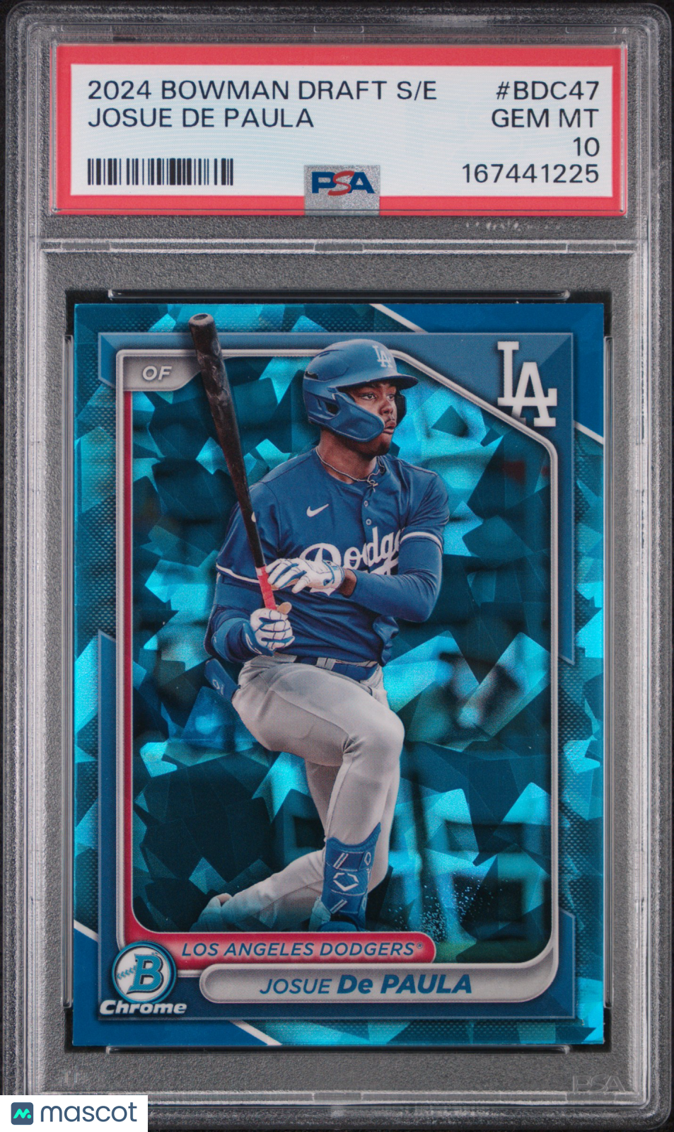 2024 Bowman Draft Sapphire Edition Josue De Paula #BDC47 PSA 10