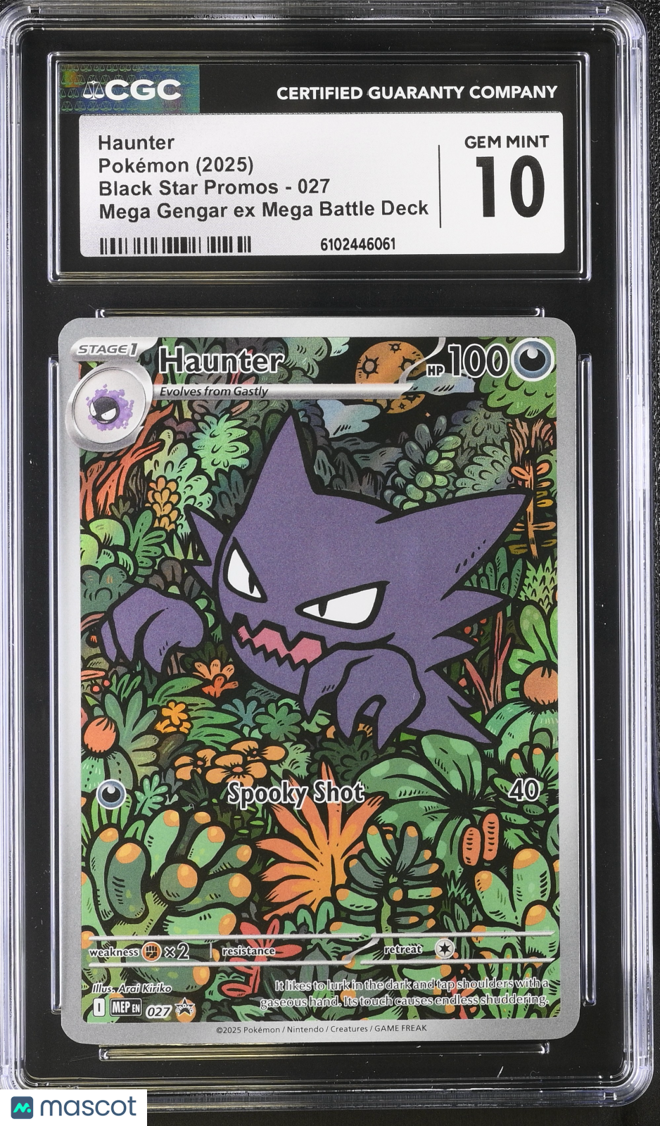 2025 Pokemon Black Star Promos Haunter #027 Mega Battle Deck CGC 10 GEM MINT