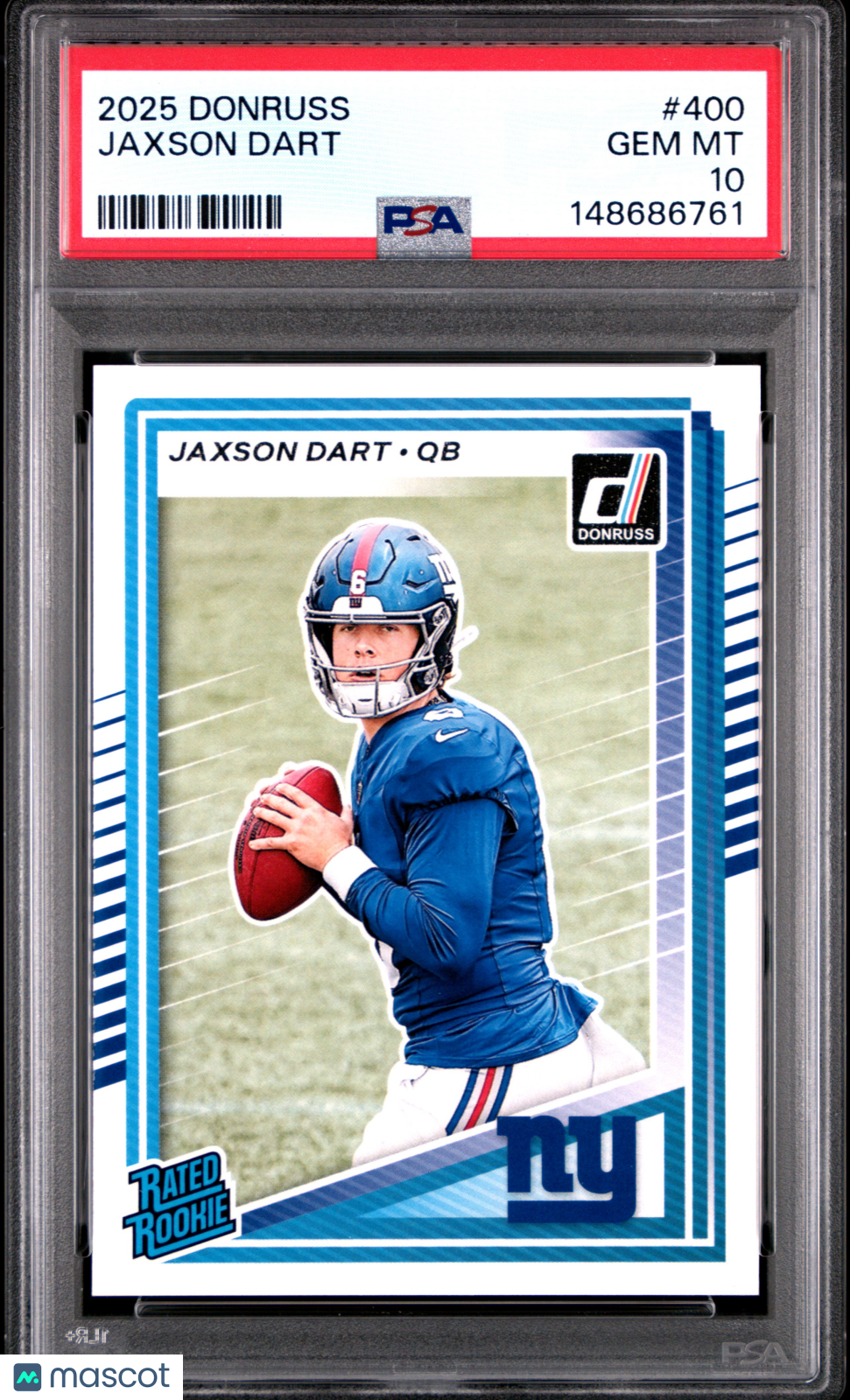 2025 Panini Donruss Jaxson Dart #400 PSA 10