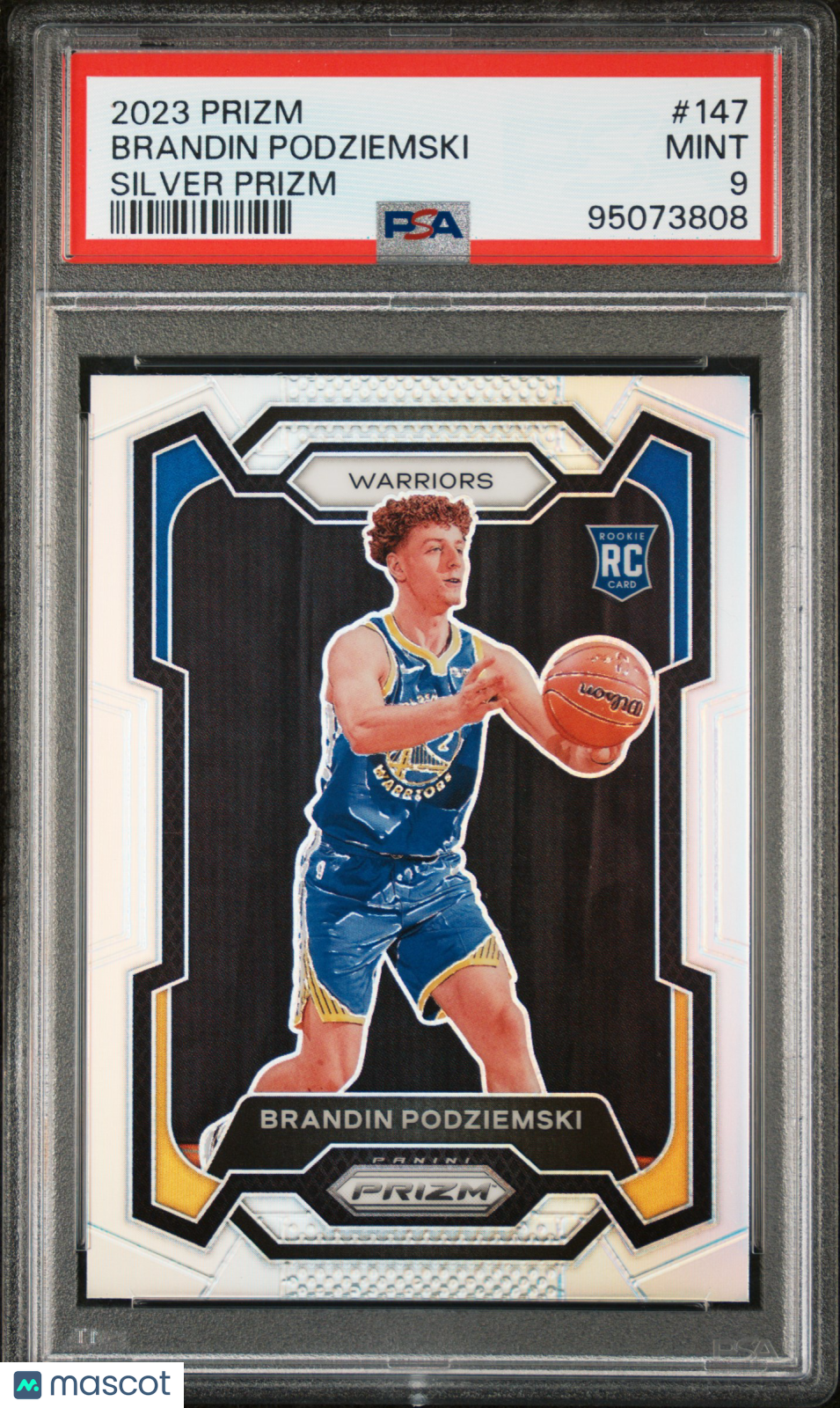 2023 Panini Prizm Brandin Podziemski Silver Prizm #147 PSA 9