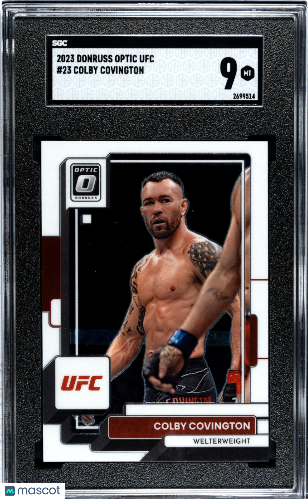 2023 Donruss Optic UFC Colby Covington #23 SGC 9
