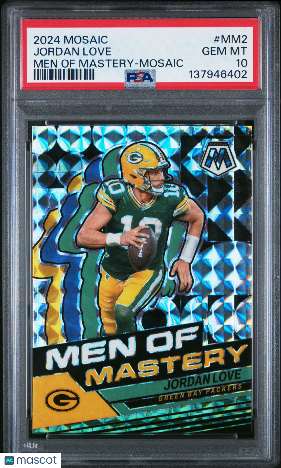 2024 Panini Mosaic Men Of Mastery Jordan Love #MM2 PSA 10 GEM MINT