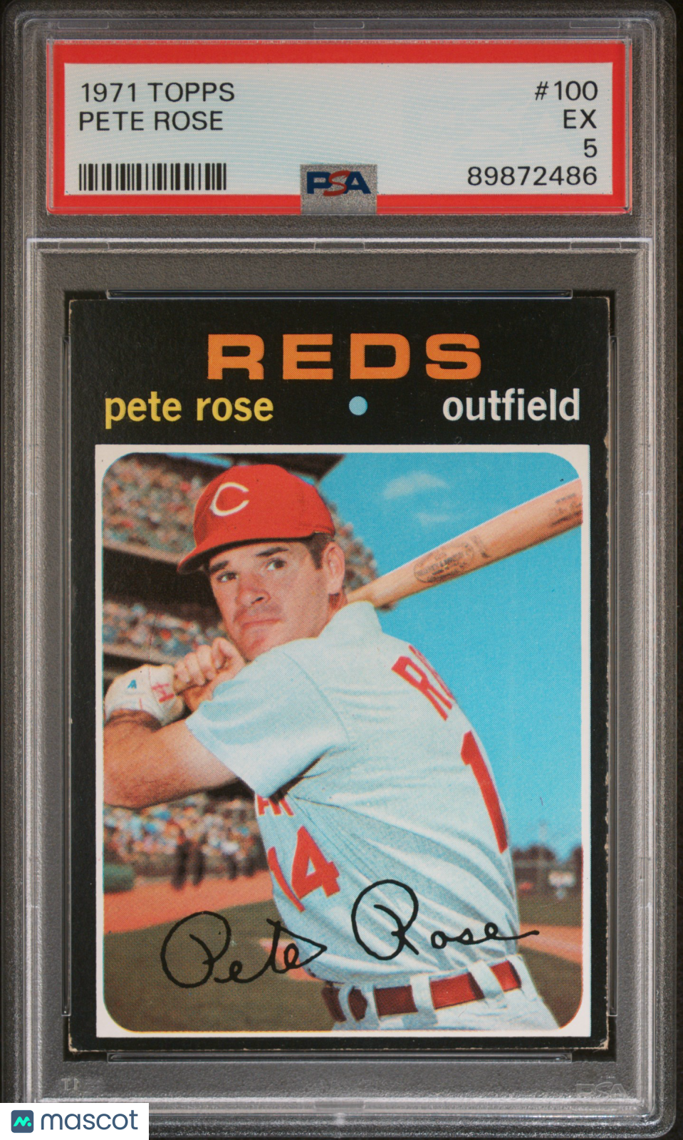 1971 Topps Pete Rose #100 PSA 5
