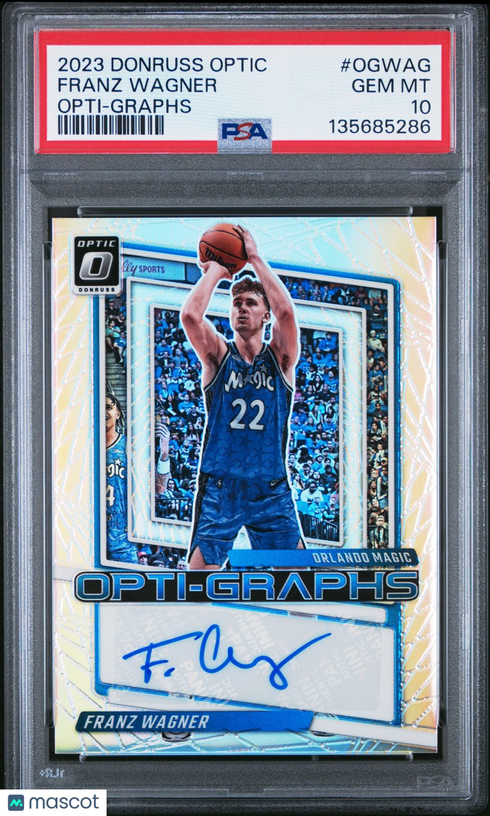 2023 Panini Donruss Optic Opti-Graphs Franz Wagner #OGWAG PSA 10