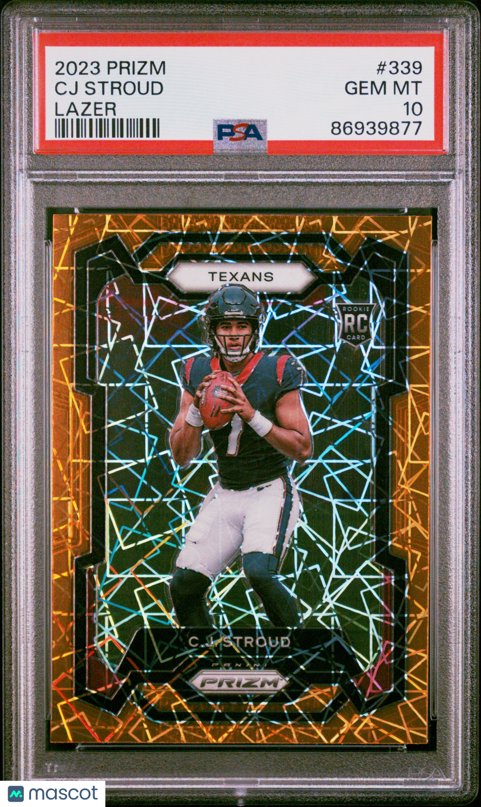 2023 Panini Prizm CJ Stroud RC Lazer #339 PSA 10 GEM MINT