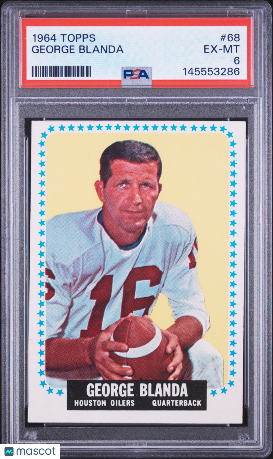 1964 Topps George Blanda #68 PSA 6
