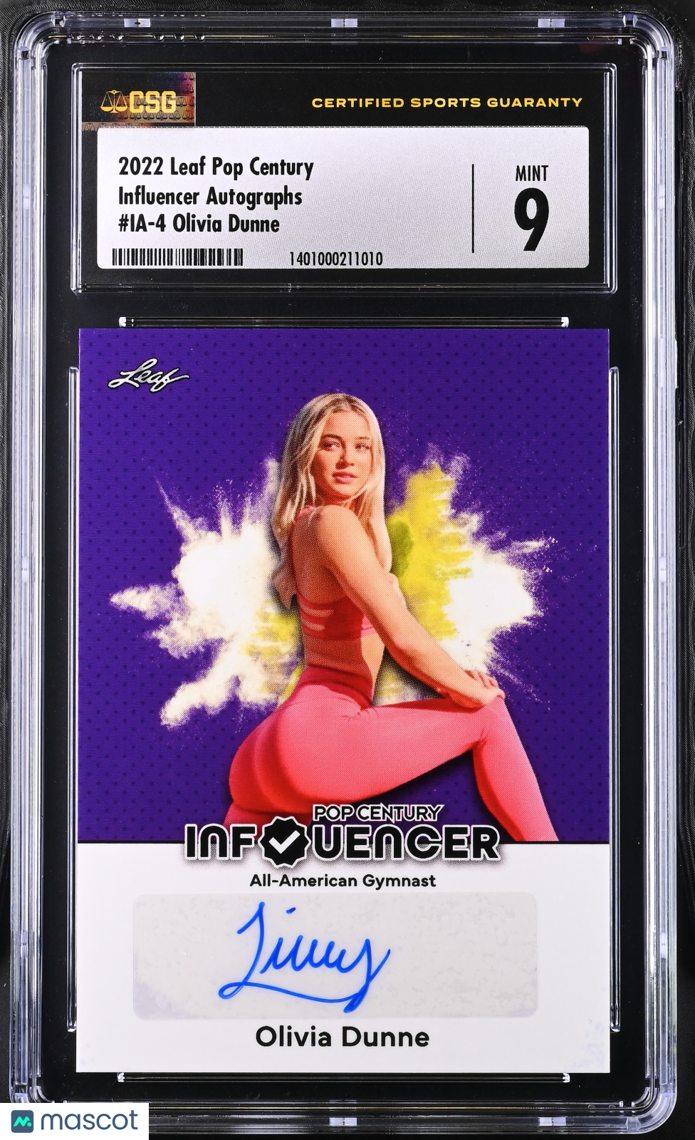 2022 Leaf Pop Century Influencer Autographs #IA-4 CGC 9