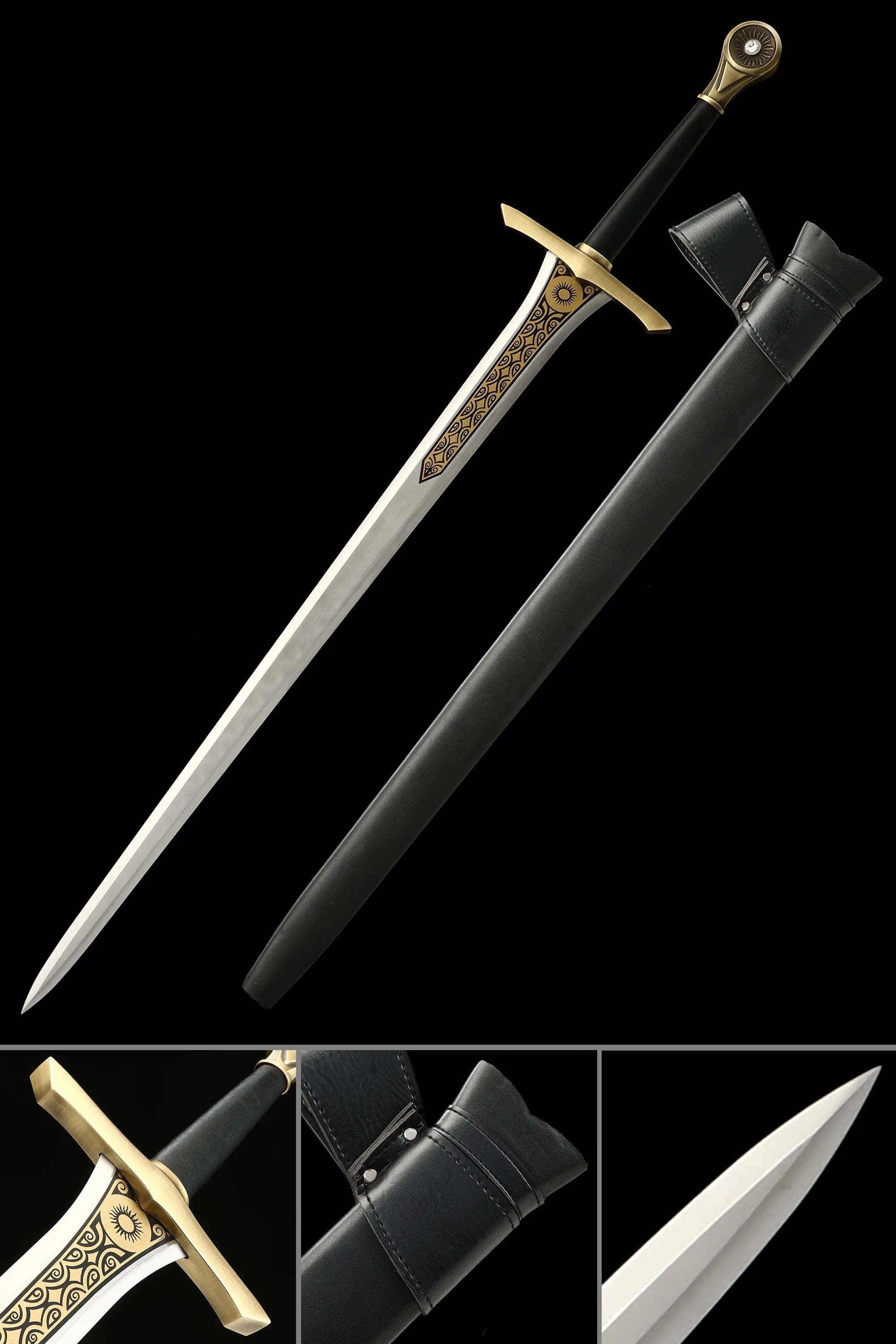Hand Forged Medieval European Sword Stainless Steel Blade - Sword