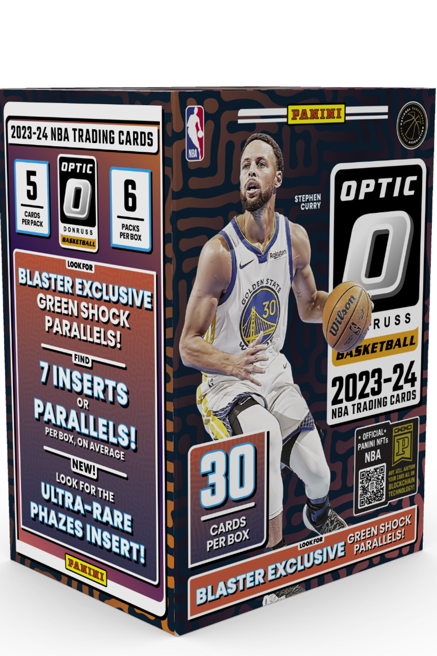 HOBBY 2023/24 Panini Donruss Optic NBA Basketball Blaster Box (GREEN SHOCK Parallels) - NBA Hobby Box