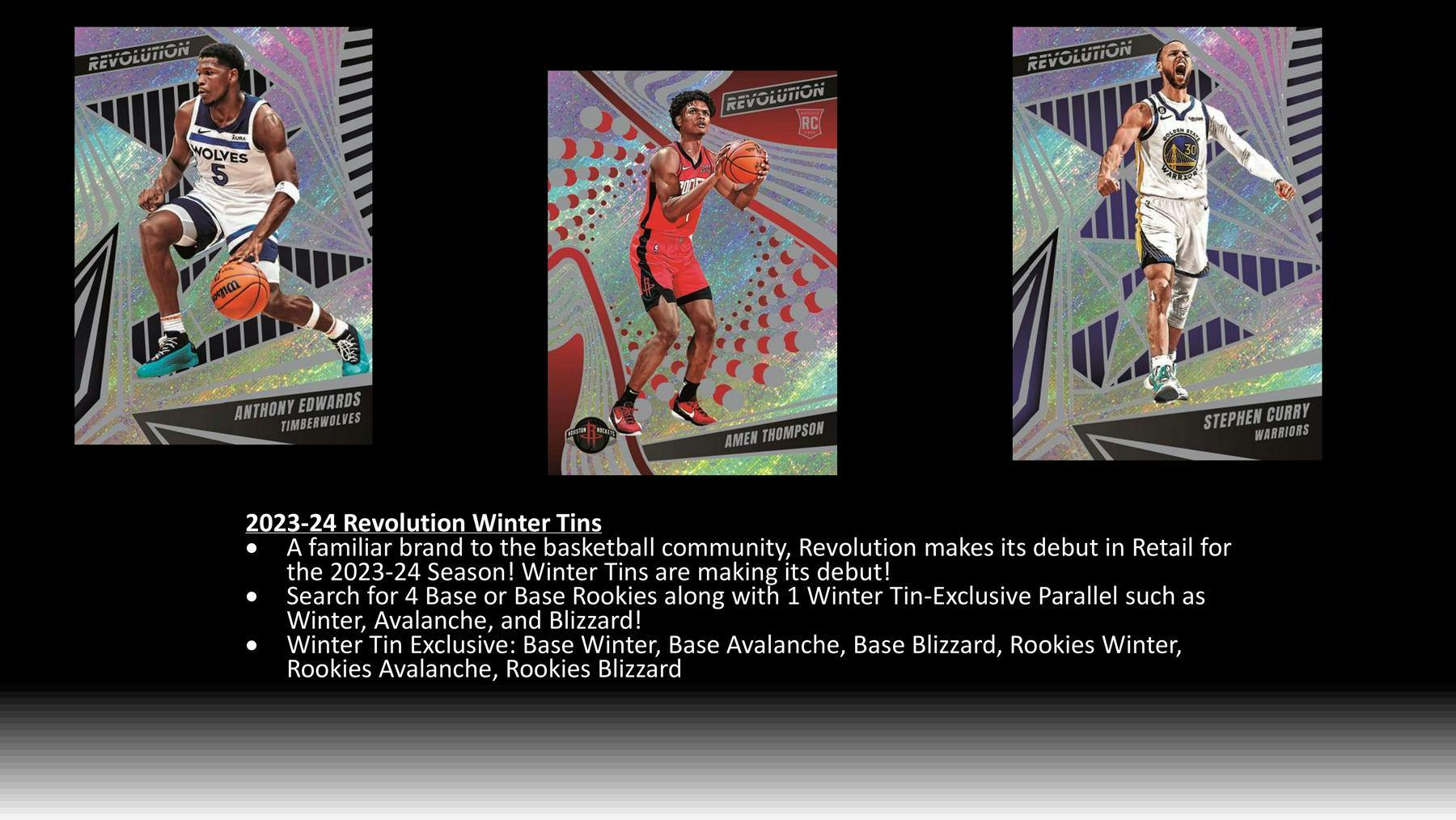 HOBBY 2023/24 Panini Revolution Basketball Winter Holiday Tin (4 RCs per Box) - NBA Hobby Box