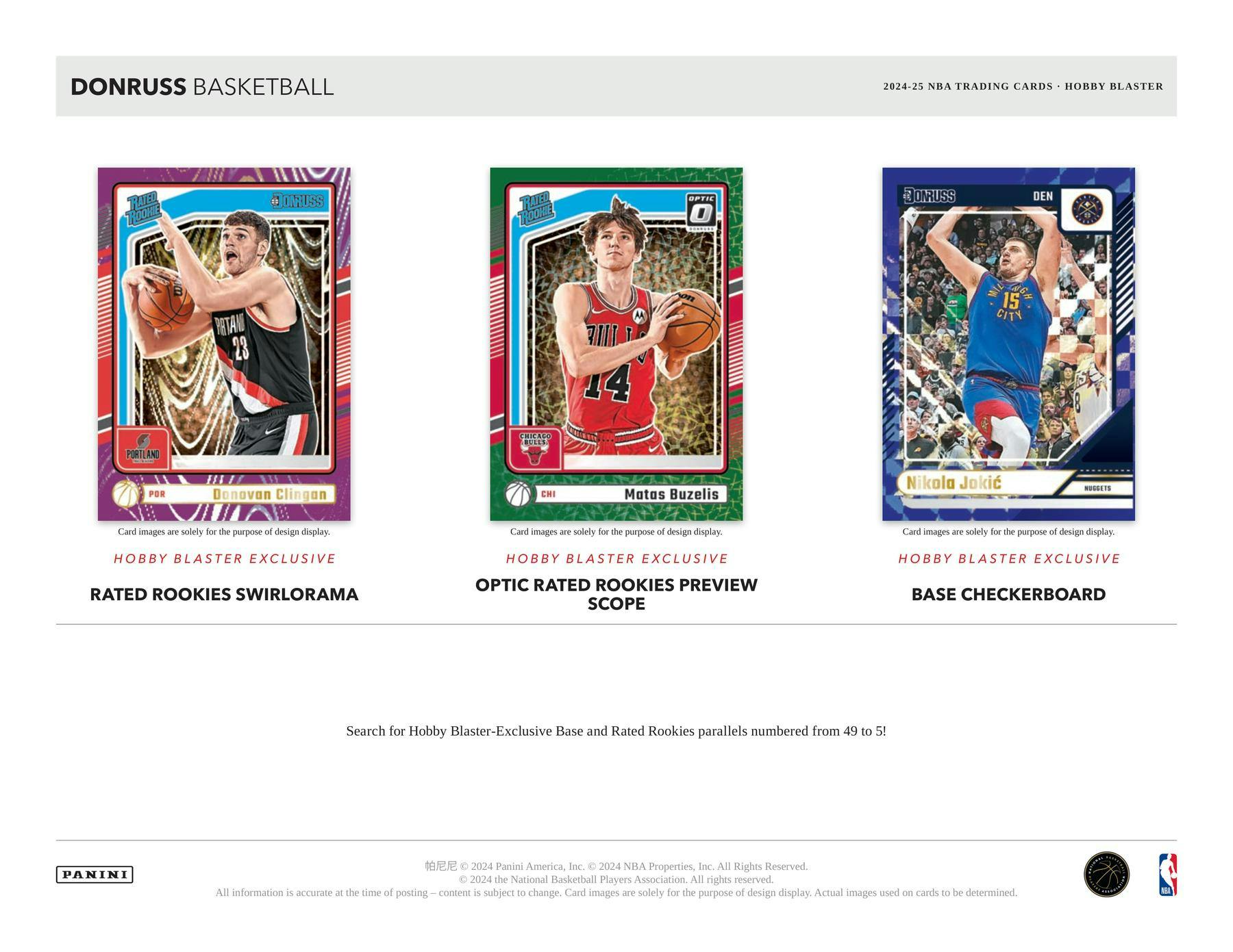 Hobby 2024/25 Panini Donruss Basketball Hobby Blaster Box (12 Inserts/Parallels) - NBA Blaster