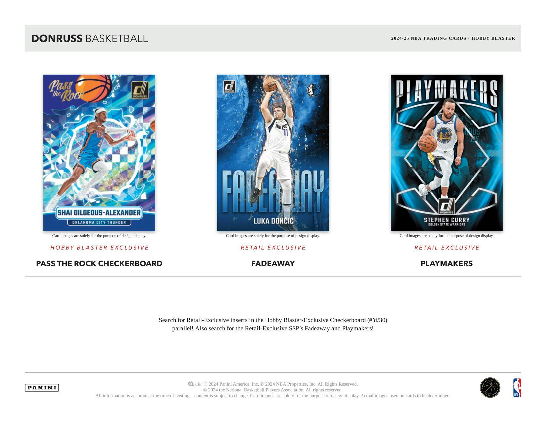 Hobby 2024/25 Panini Donruss Basketball Hobby Blaster Box (12 Inserts/Parallels) - NBA Blaster