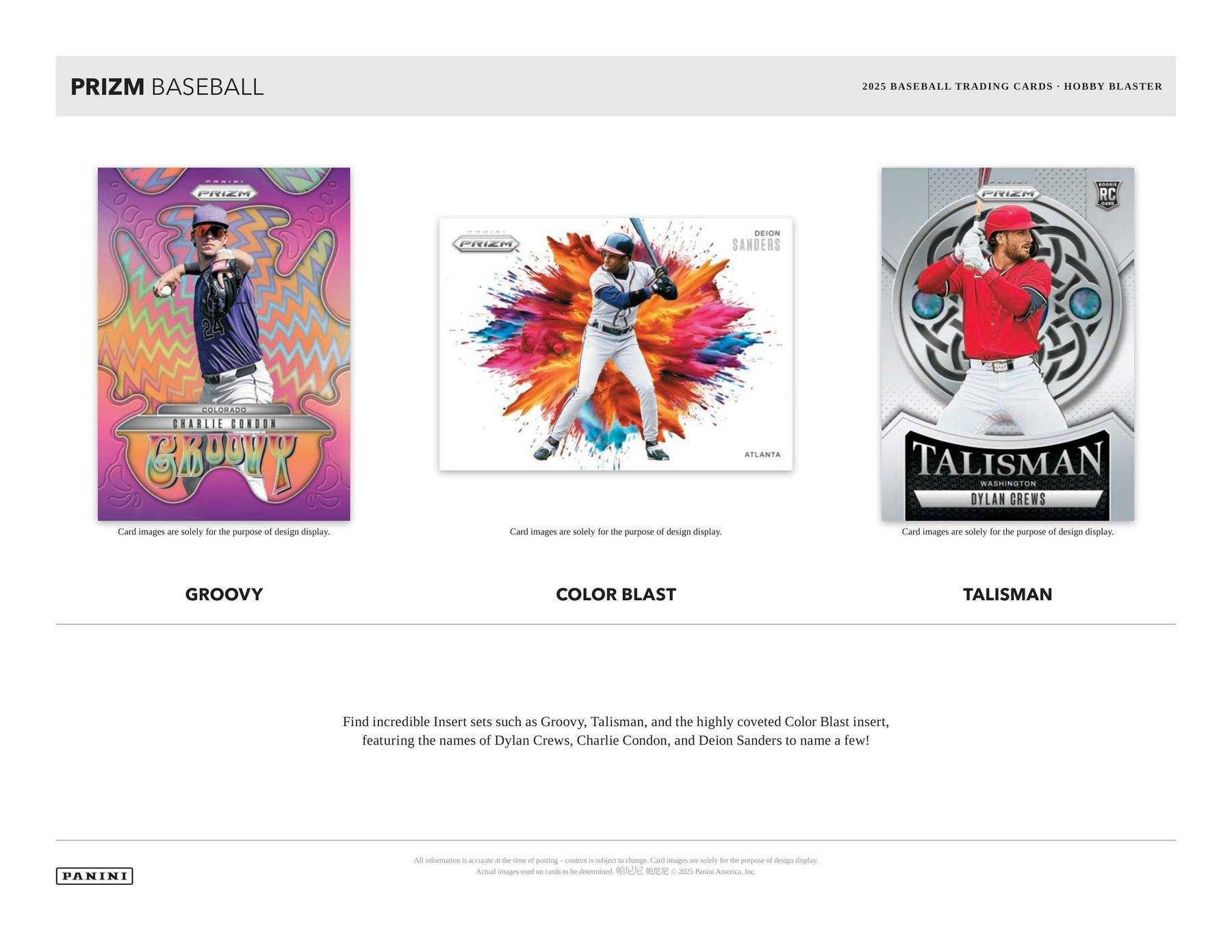 Hobby 2025 Panini Prizm Baseball Blaster Box (Red Ice Prizms) - MLB Blaster Box