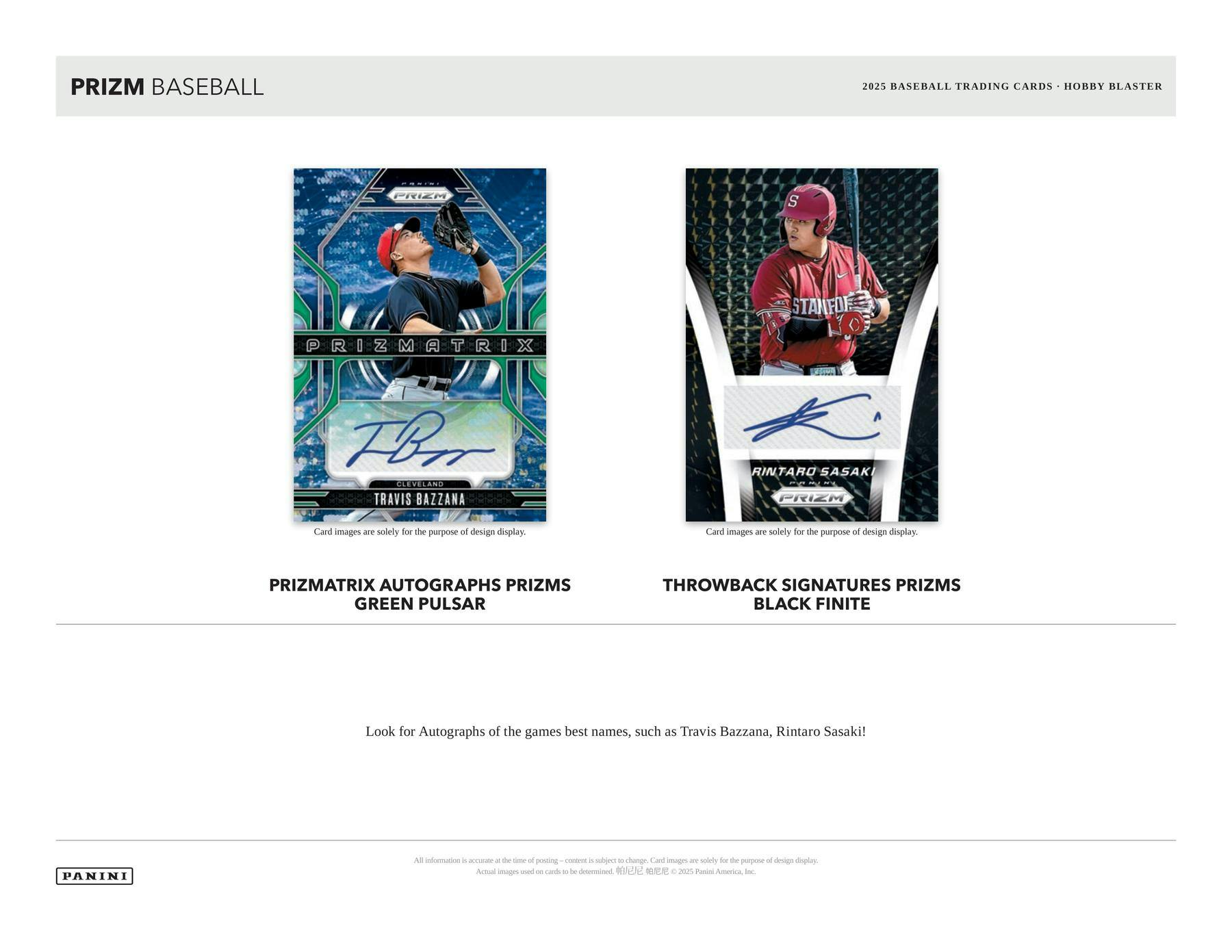 Hobby 2025 Panini Prizm Baseball Blaster Box (Red Ice Prizms) - MLB Blaster Box