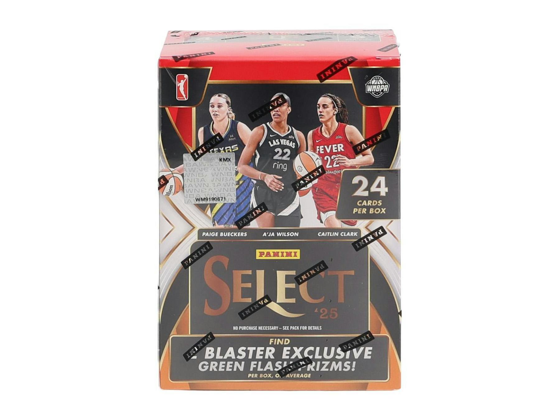 Hobby 2025 Panini Select WNBA Basketball Red Top Blaster Box (Green Flash Prizms) - Blaster Box
