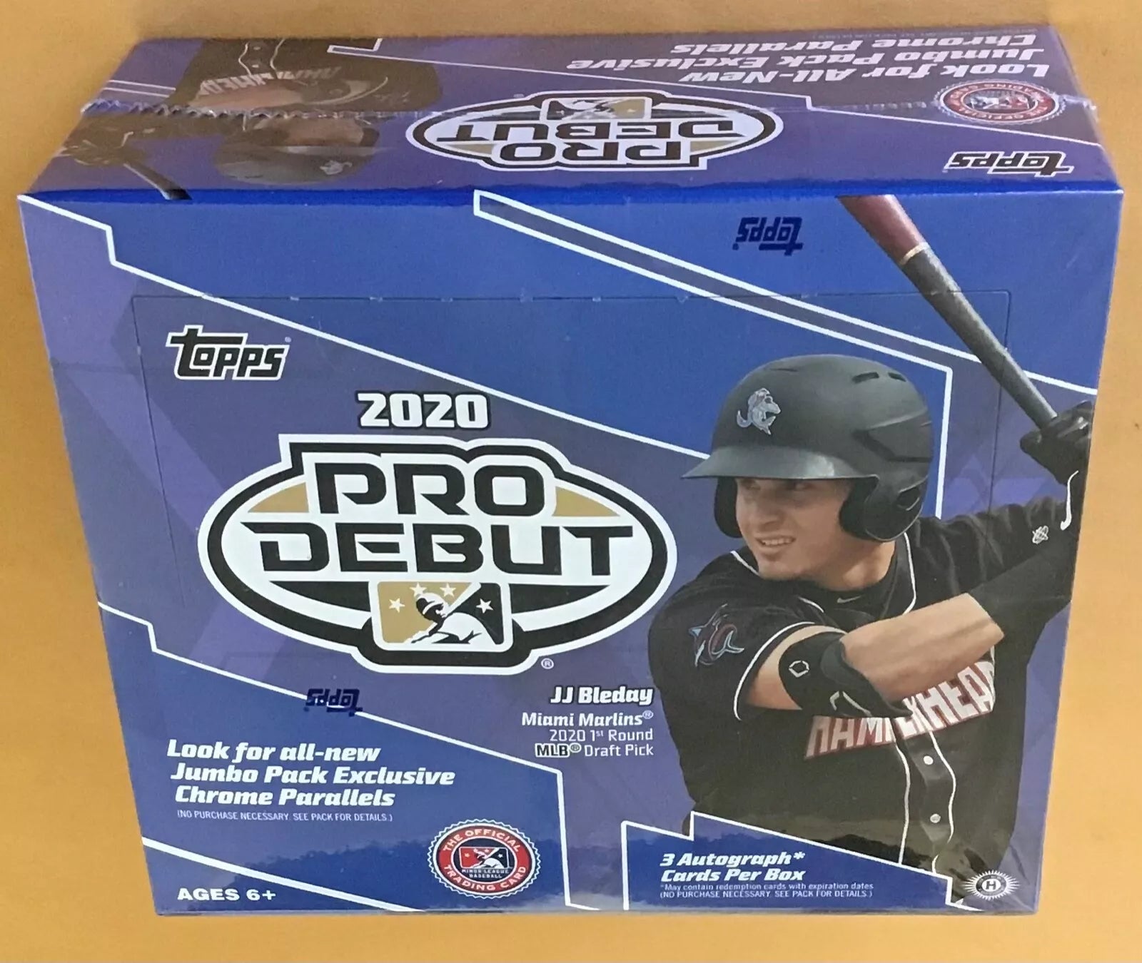 JUMBO 2020 Topps Pro Debut Baseball Jumbo Box Box (3 Auto) - MLB Hobby Box