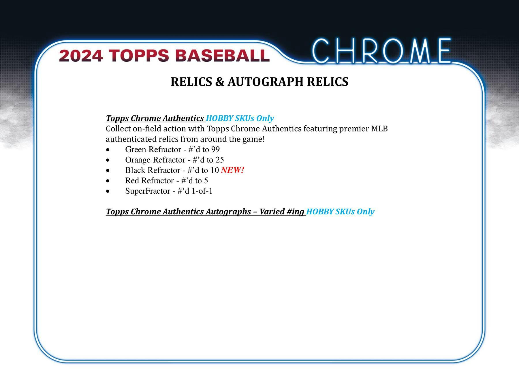 JUMBO 2024 Topps Chrome MLB Baseball Hobby HTA Jumbo Box (3 Autos) MVP BUYBACK - MLB Hobby Box