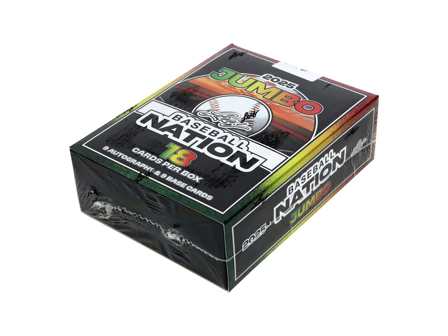 Jumbo 2025 Leaf Baseball Nation Hobby Box (9 Autos) - MLB Hobby Box