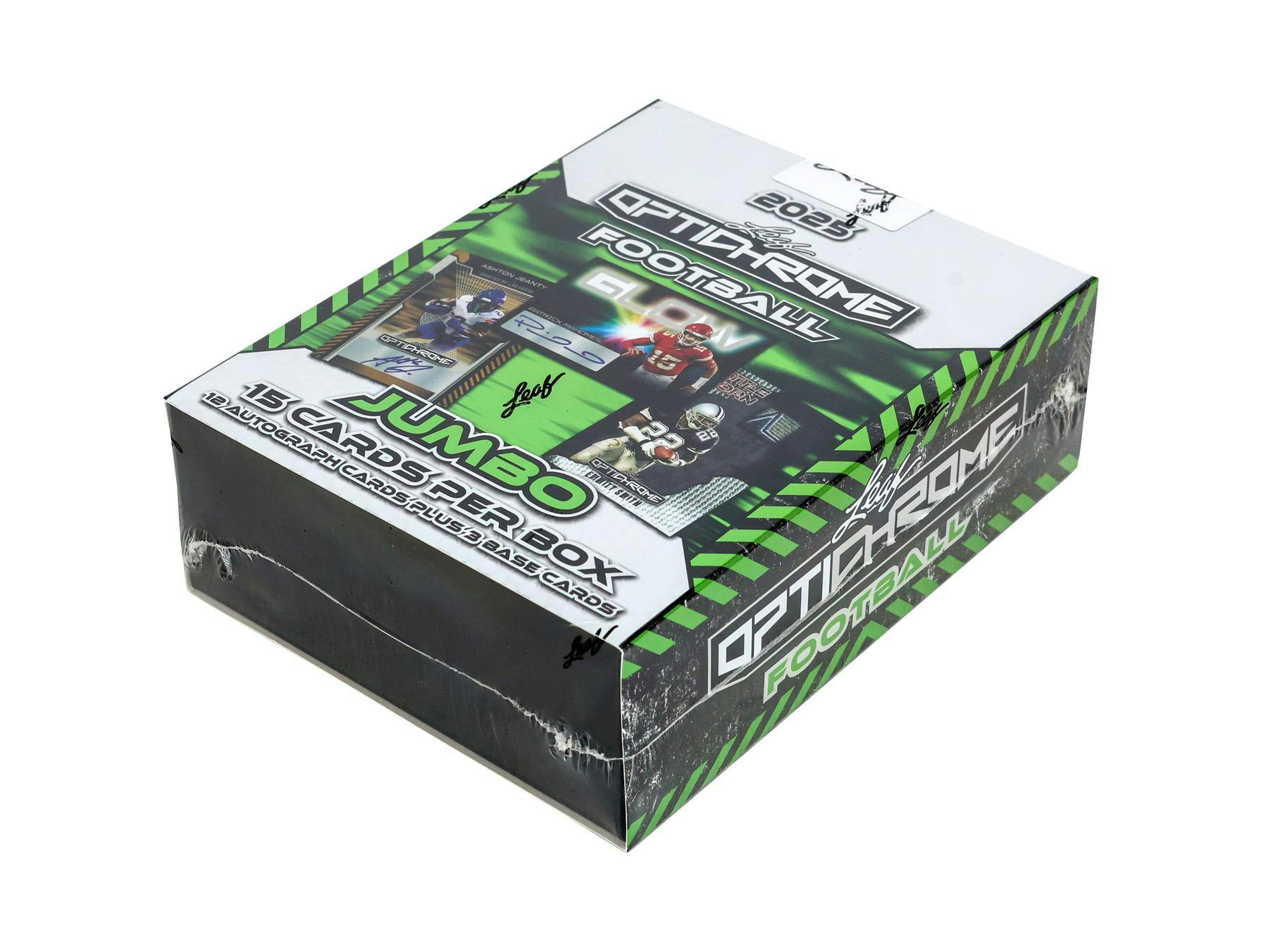 Jumbo 2025 Leaf Optichrome Football Hobby Box (12 Autographs) NFL Hobby Box