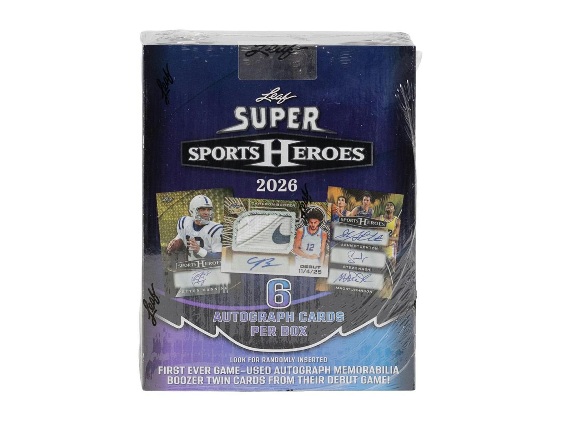 Jumbo 2026 Leaf Metal Super Sports Heroes Hobby Box (6 Autos) - Hobby Box
