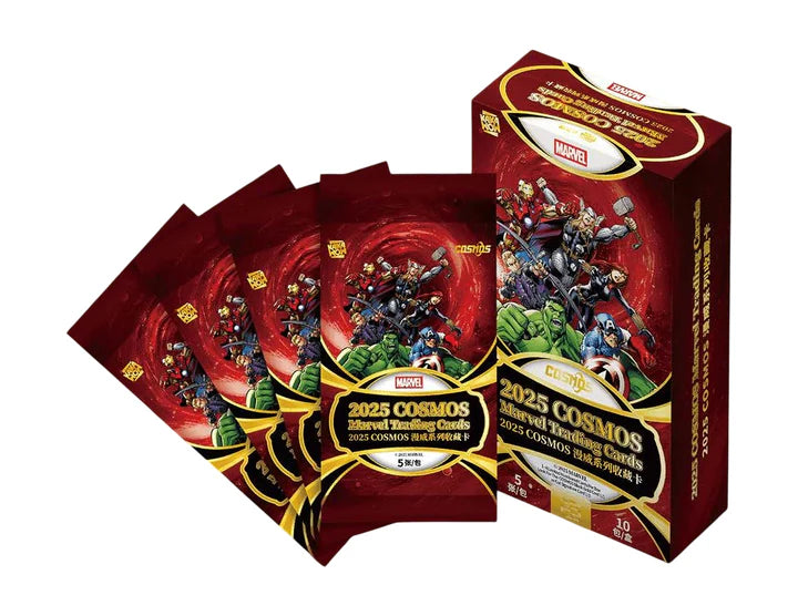 Kakawow 2025 COSMOS MARVEL Trading Cards Hobby Box (10 packs) - Trading Cards