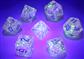 Luminary: Borealis Polyhedral Pink/silver 7-Die Set CHX27584 - Dice Sets & Games