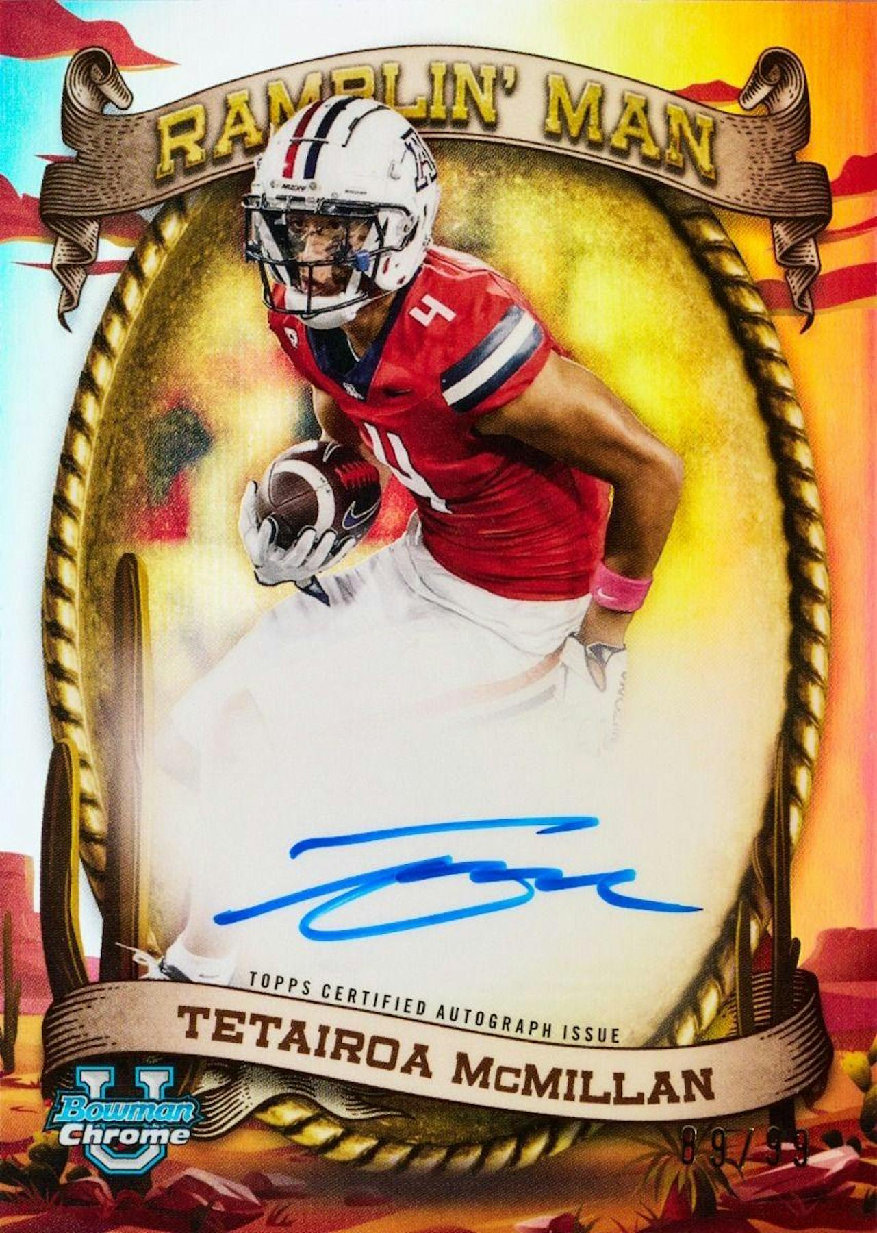 MEGA 2024 Bowman University Chrome Football Monster Box (1 Auto) - NFL Mega Box