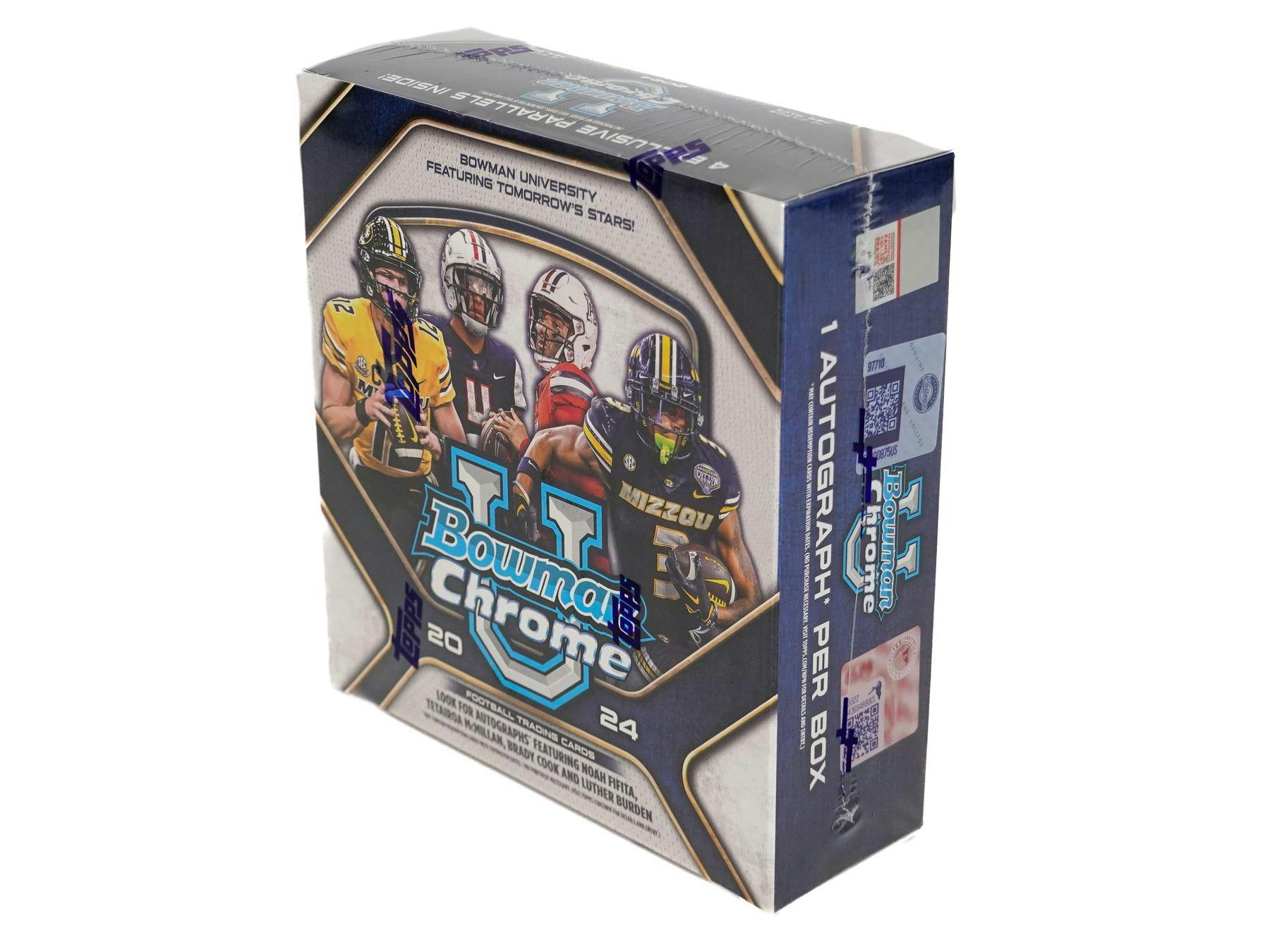 MEGA 2024 Bowman University Chrome Football Monster Box (1 Auto) - NFL Mega Box