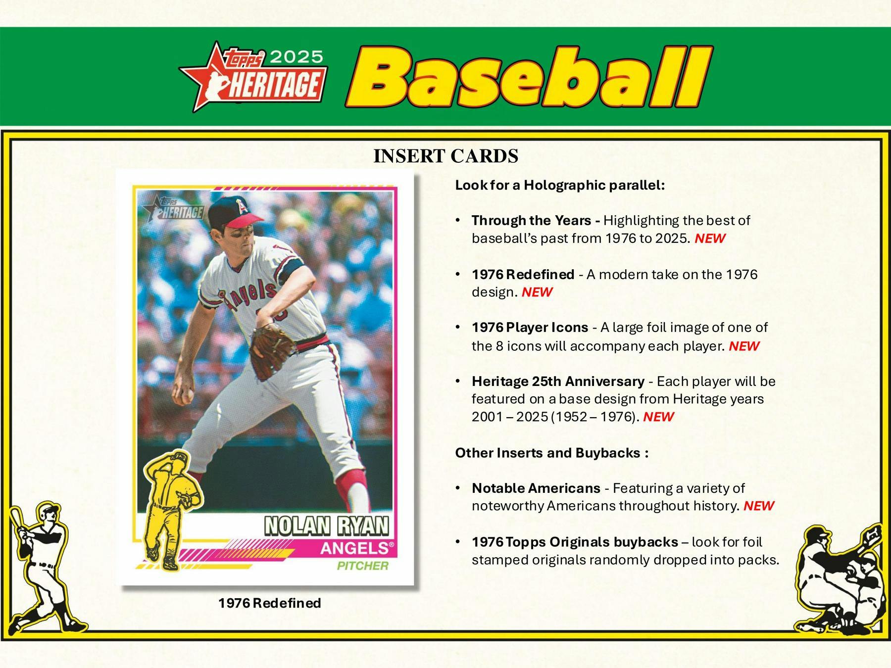 2025 Topps Heritage Baseball Mega Box (Red Green Bordered)