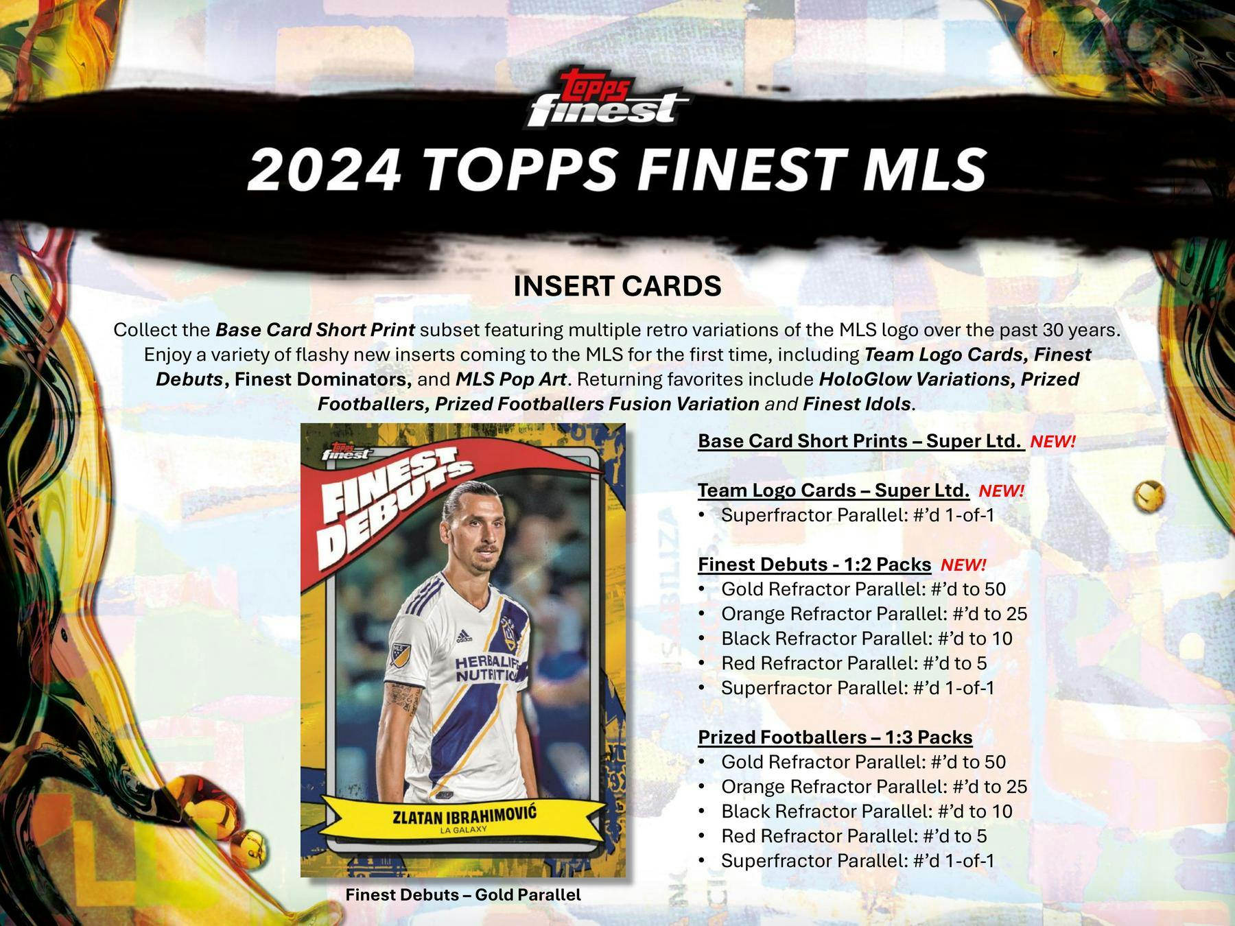 2024 Topps MLS Major League Soccer Finest Soccer Hobby Box (2 Autos) Messi