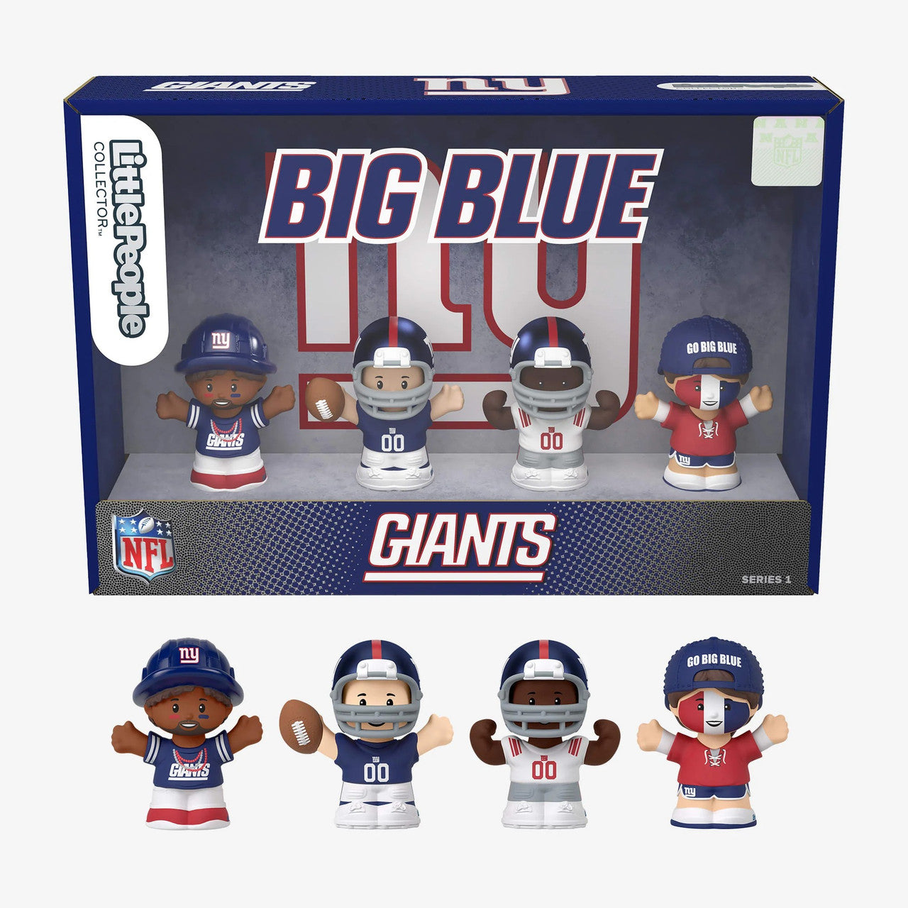 New York Giants Fisher-Price Little People 4-Pack NFL Figures Collector Set - NFL Little People