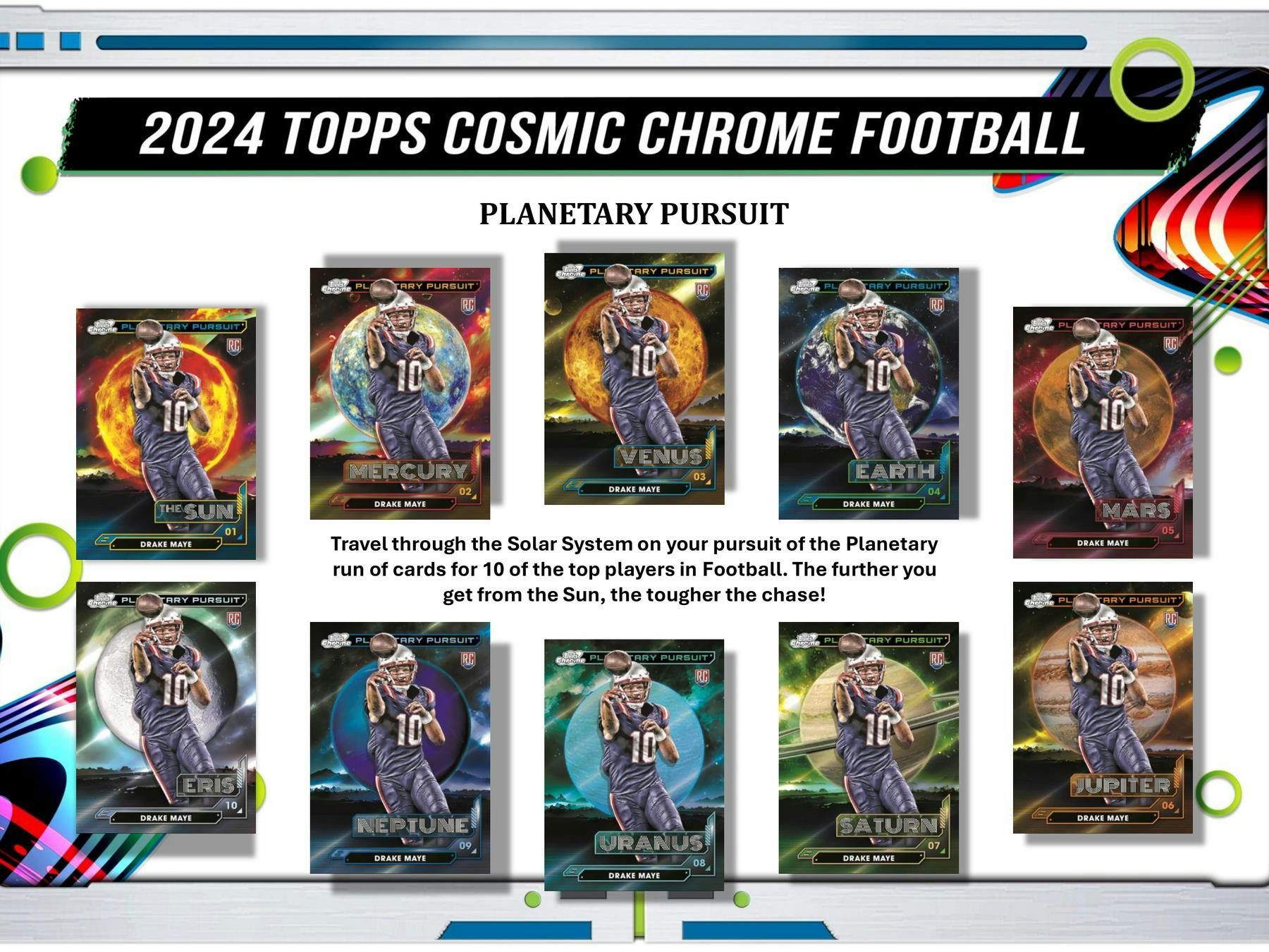 Two (2) Packs of 2024 Topps Cosmic Chrome Football from Hobby Box