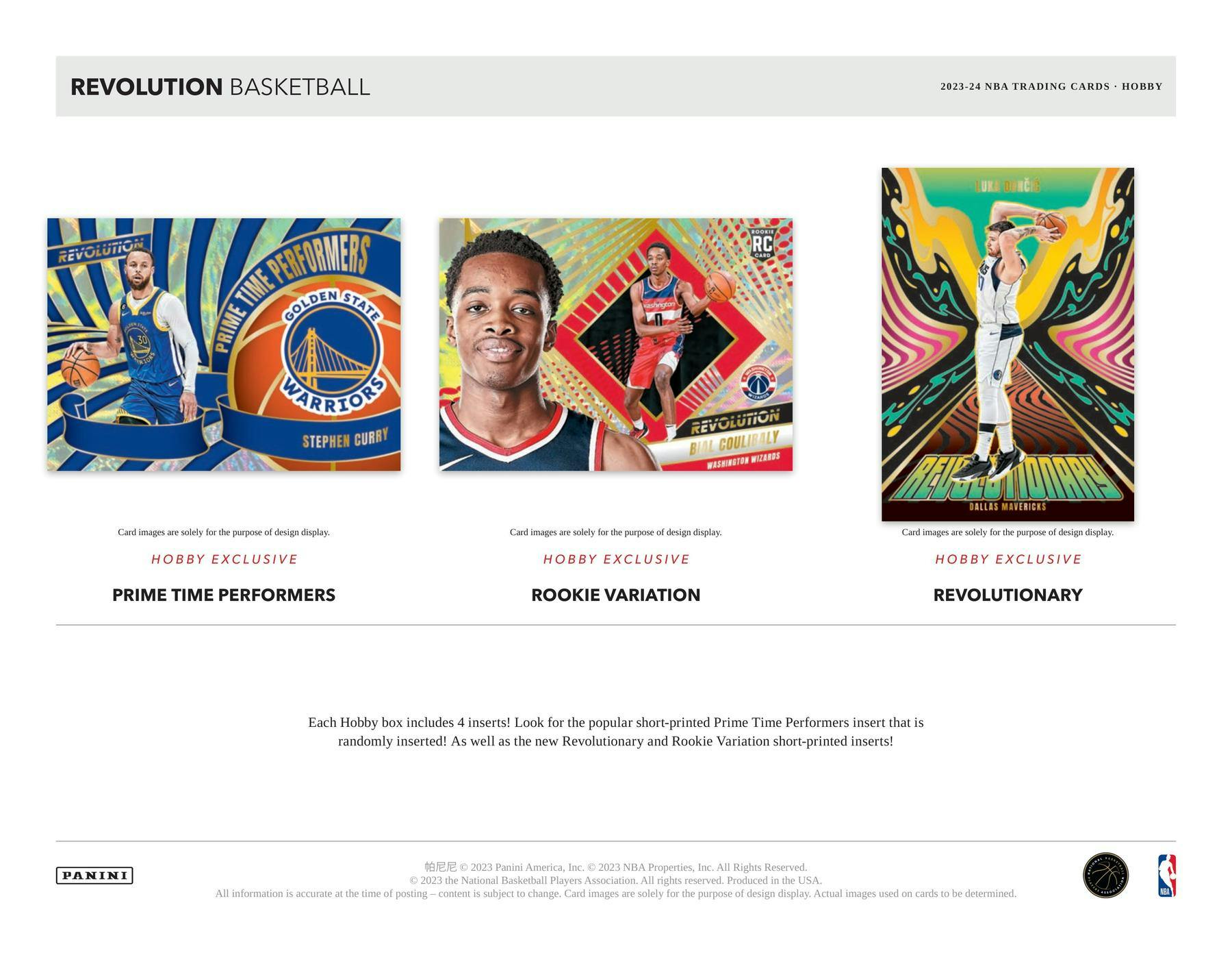 ONE PACK 2023/24 Panini Revolution Basketball Hobby (Galactic Parallels) - NBA Hobby Box