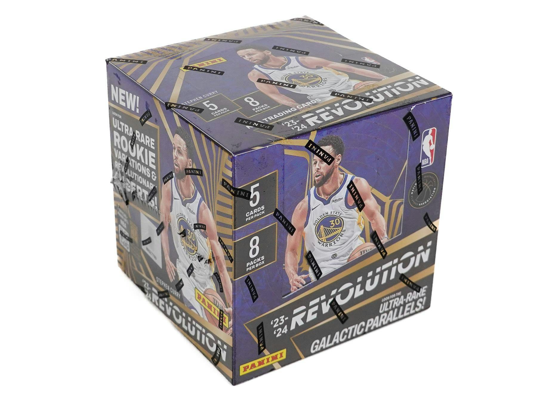 ONE PACK 2023/24 Panini Revolution Basketball Hobby (Galactic Parallels) - NBA Hobby Box