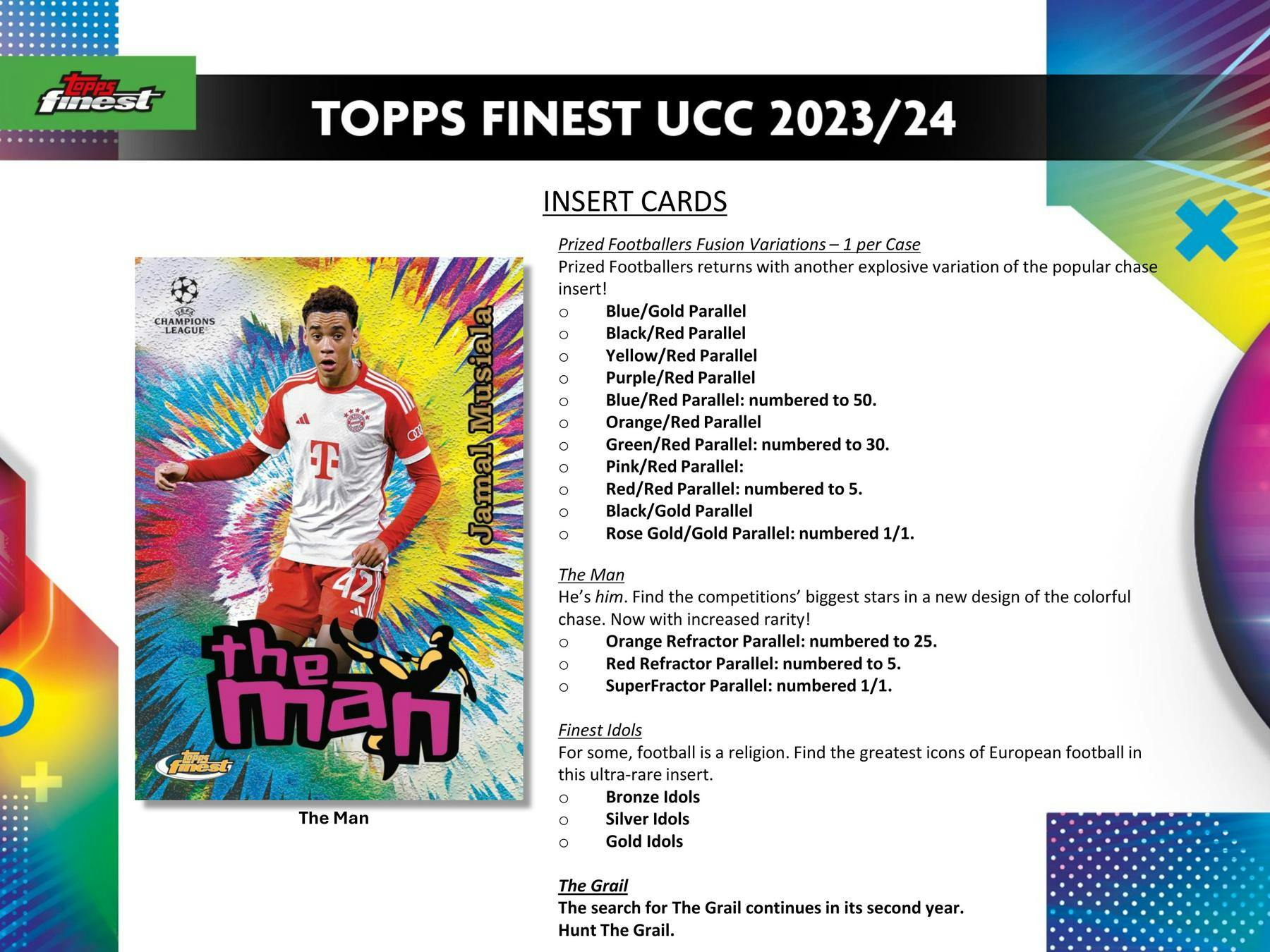 ONE PACK of 2023/24 Topps UEFA Club Competitions Finest Soccer Hobby (10 Cards) - Soccer Hobby Box