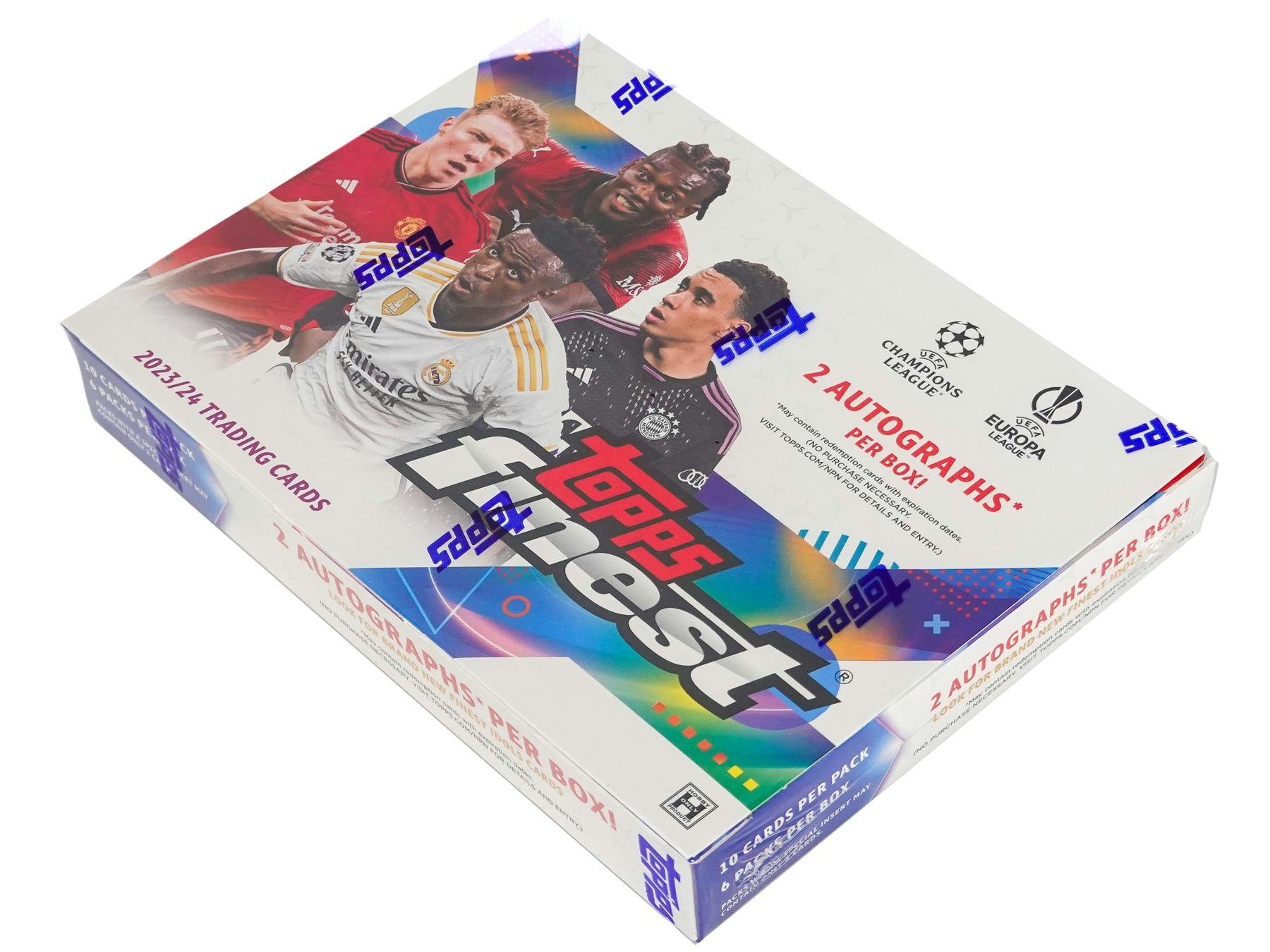 ONE PACK of 2023/24 Topps UEFA Club Competitions Finest Soccer Hobby (10 Cards) - Soccer Hobby Box