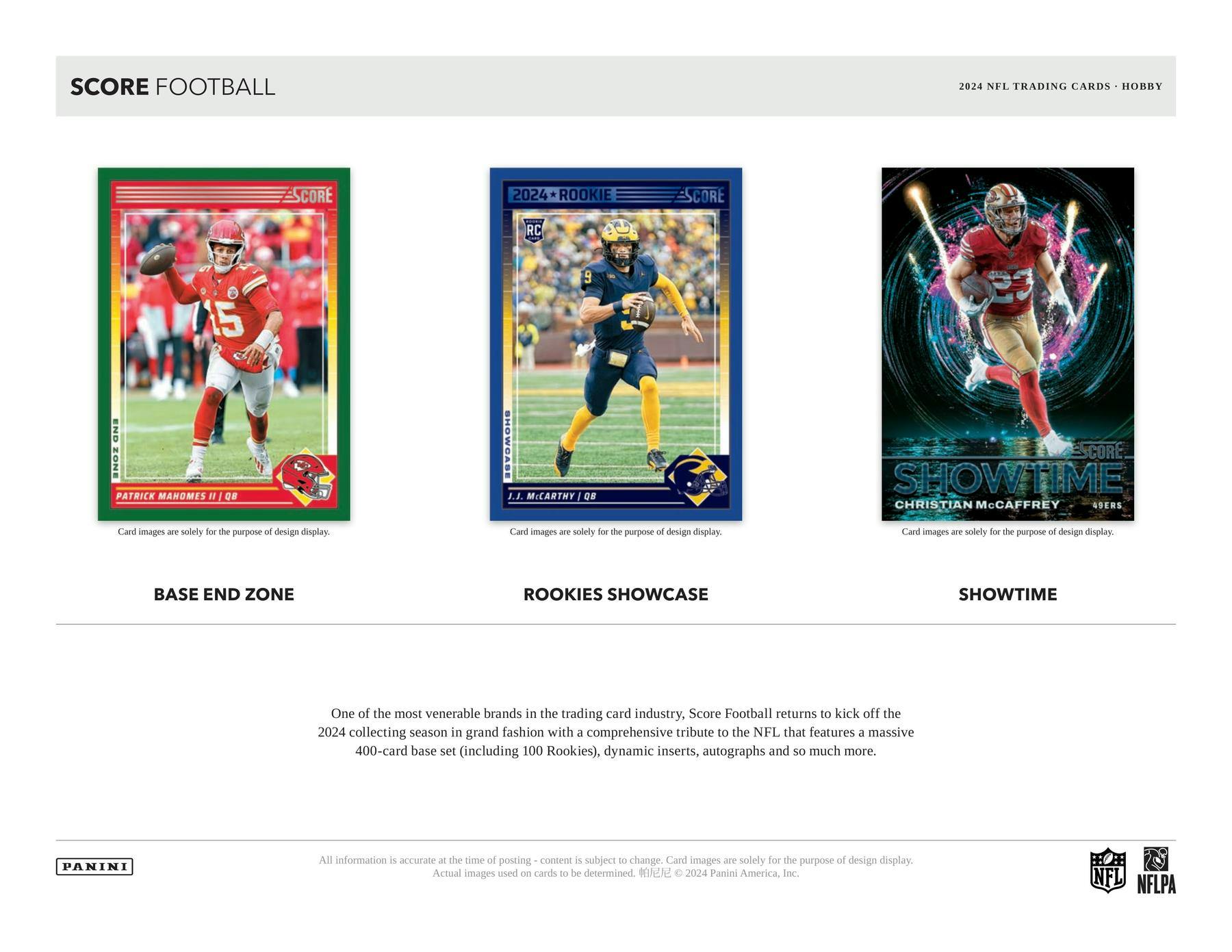 ONE PACK of 2024 Panini Score NFL Football Hobby (Random Pull from Box) Sep 11th - NFL Blaster