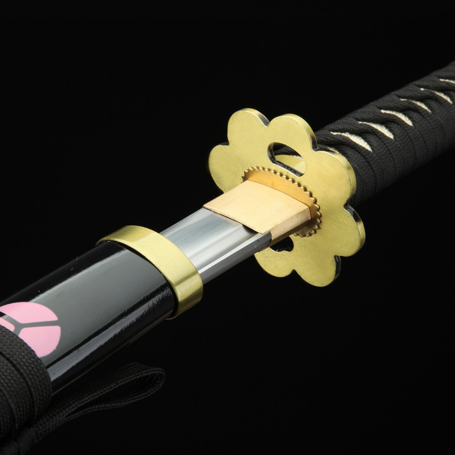 One Piece Roronoa Zoro Shusui Katana Samurai Sword Replica With Black Scabbard - Sword