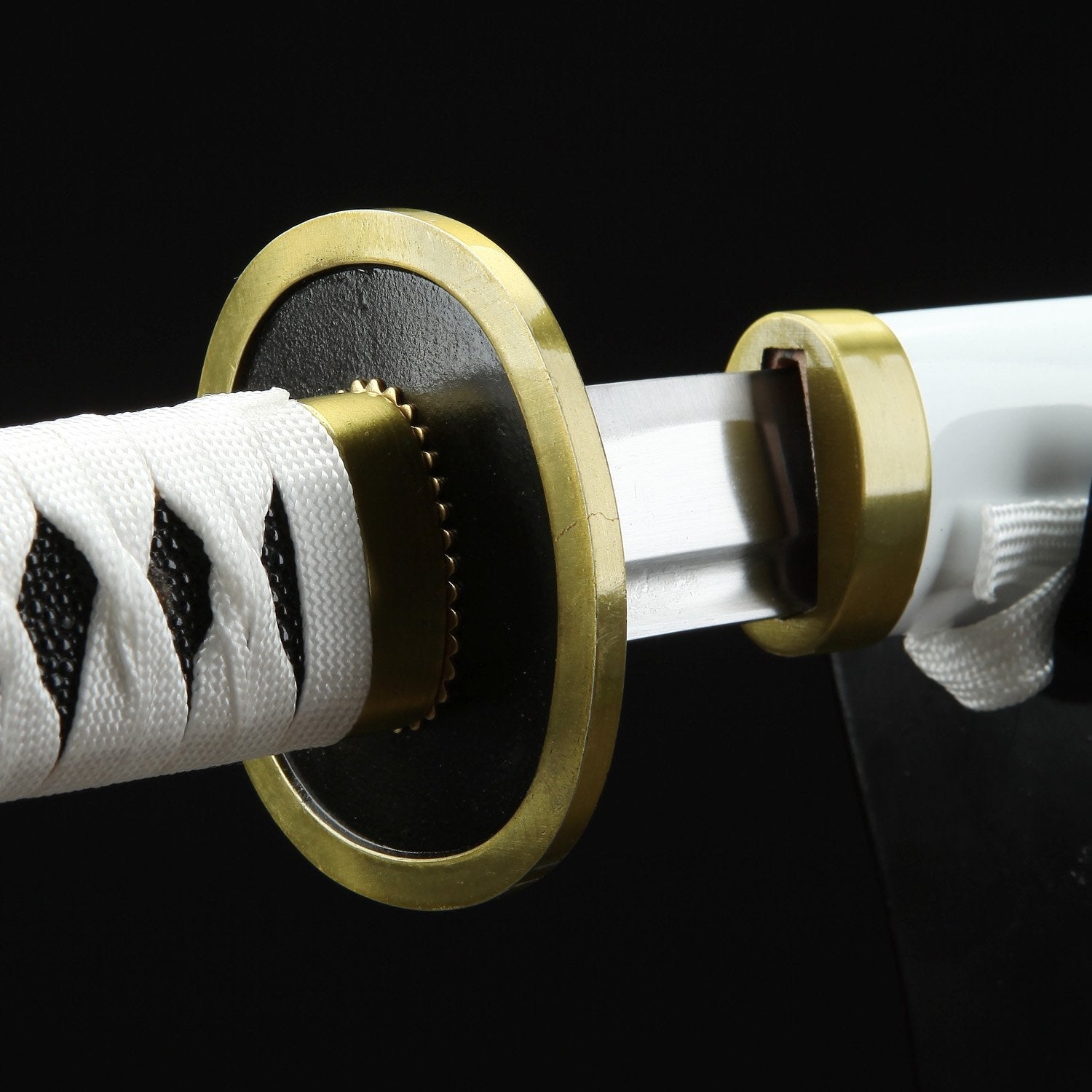One Piece Roronoa Zoro Wado Ichimonji Real Katana Samurai Sword Replica With White Scabbard - Sword