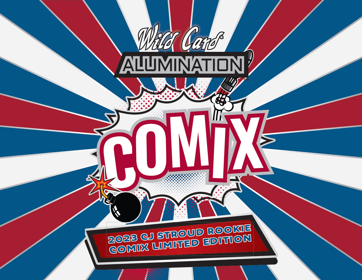 ONE SEALED PACK of 2023 Wild Card Alumination CJ Stroud Rookie COMIX - Football Box