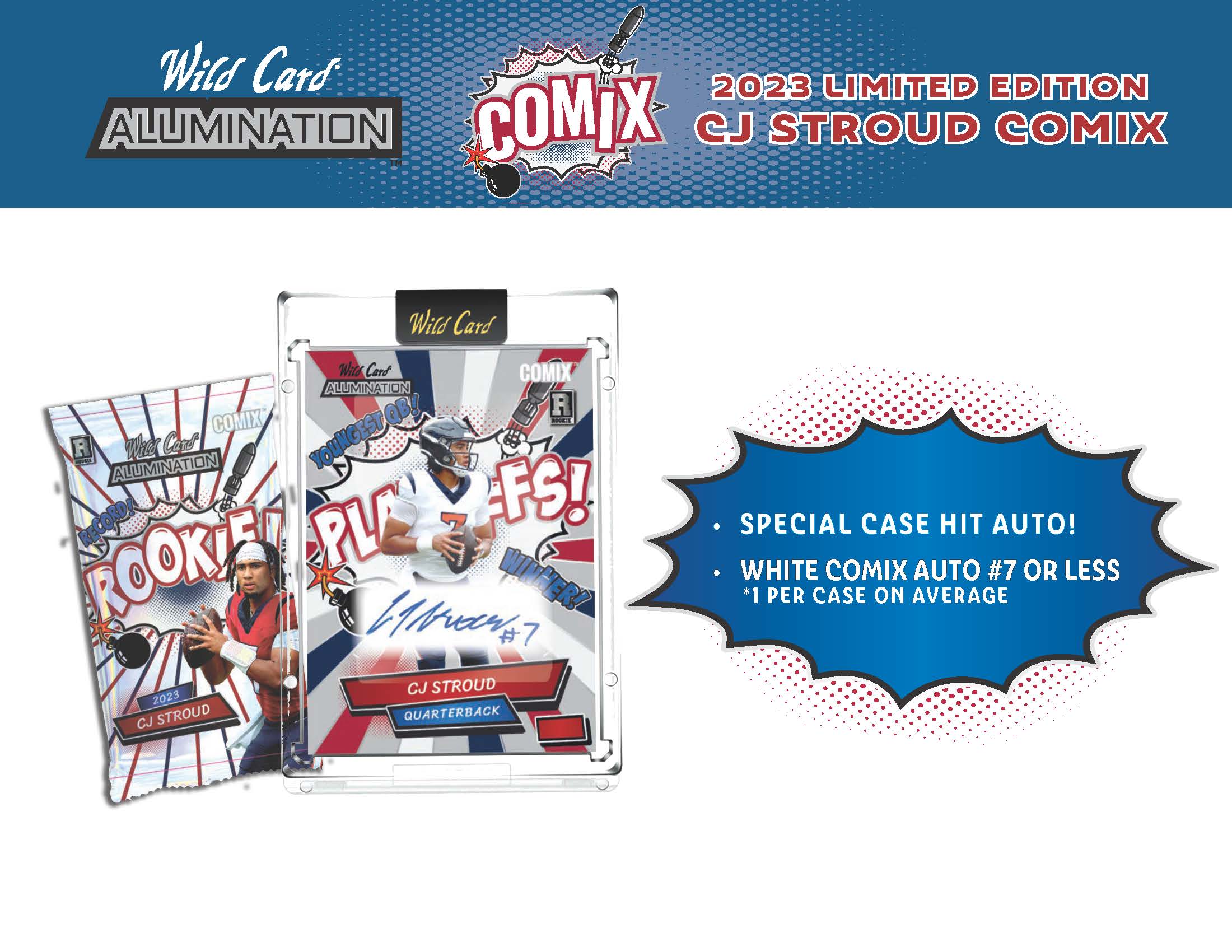 ONE SEALED PACK of 2023 Wild Card Alumination CJ Stroud Rookie COMIX - Football Box