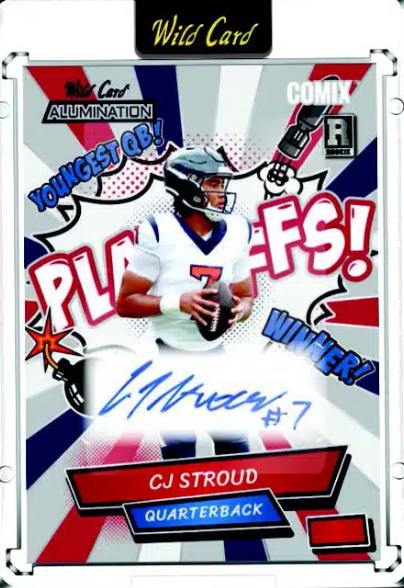 ONE SEALED PACK of 2023 Wild Card Alumination CJ Stroud Rookie COMIX - Football Box