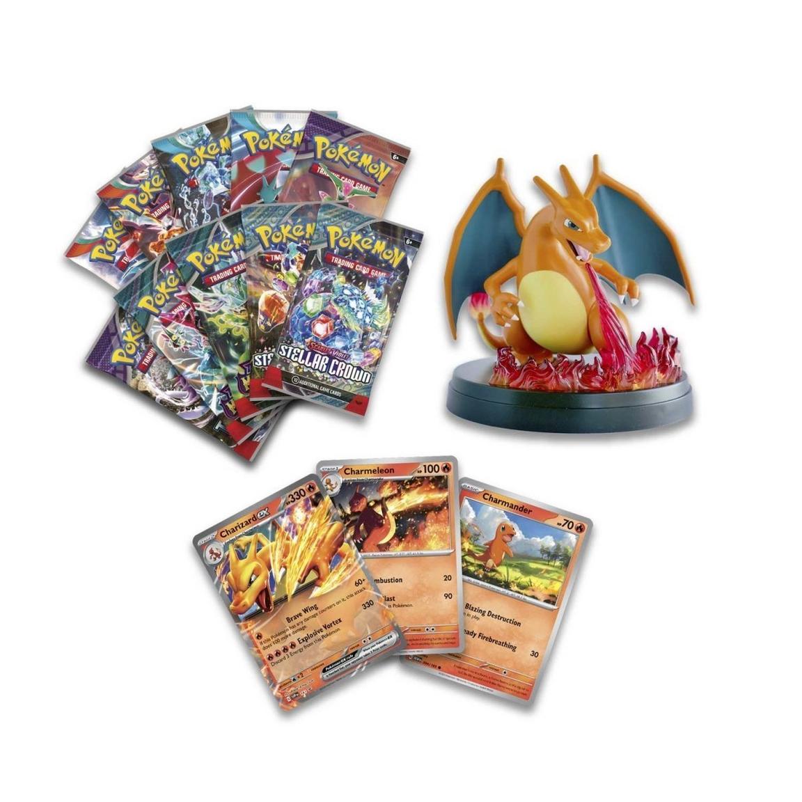 Pokémon Charizard ex Super Premium Collection Box (10 Packs + Figure) - Collectible Trading Cards