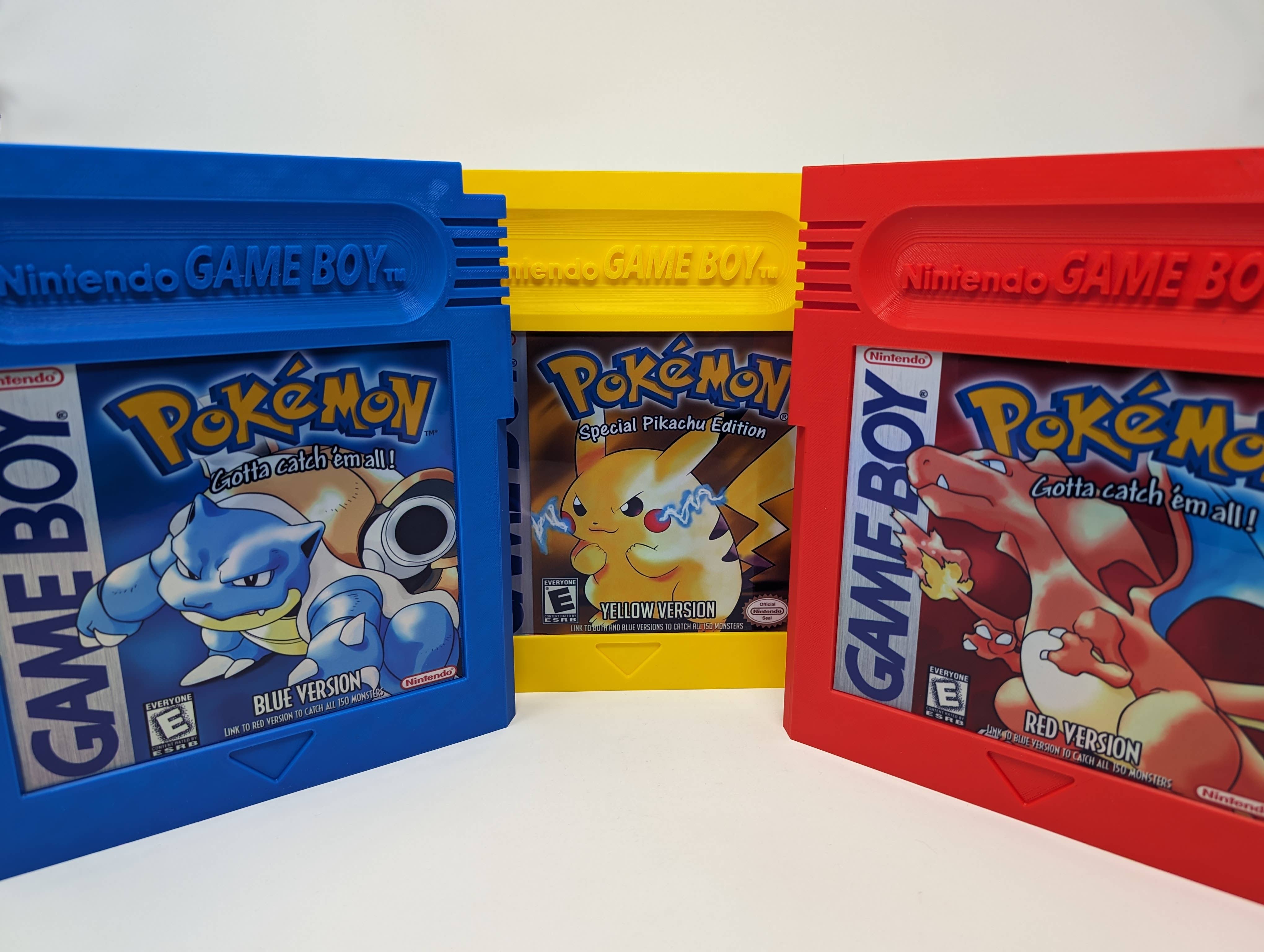 Pokemon Nintendo Game Cartridge Retro Wall Display: Blue - Pokemon