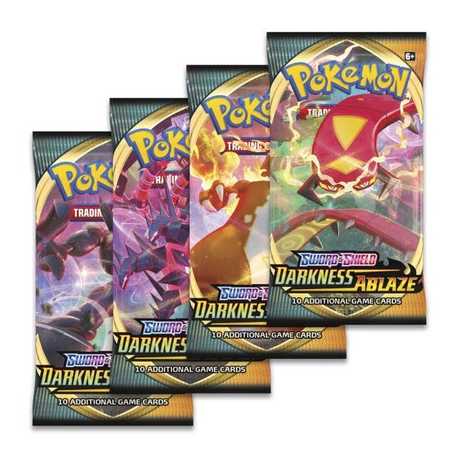 Pokemon - Sword & Shield Darkness Ablaze Booster Pack / Lot (1 4 6 or 12) - Pokemon Booster