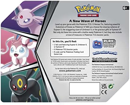 Pokémon TCG: V Heroes Tin (Sylveon V) - Pokemon Tin
