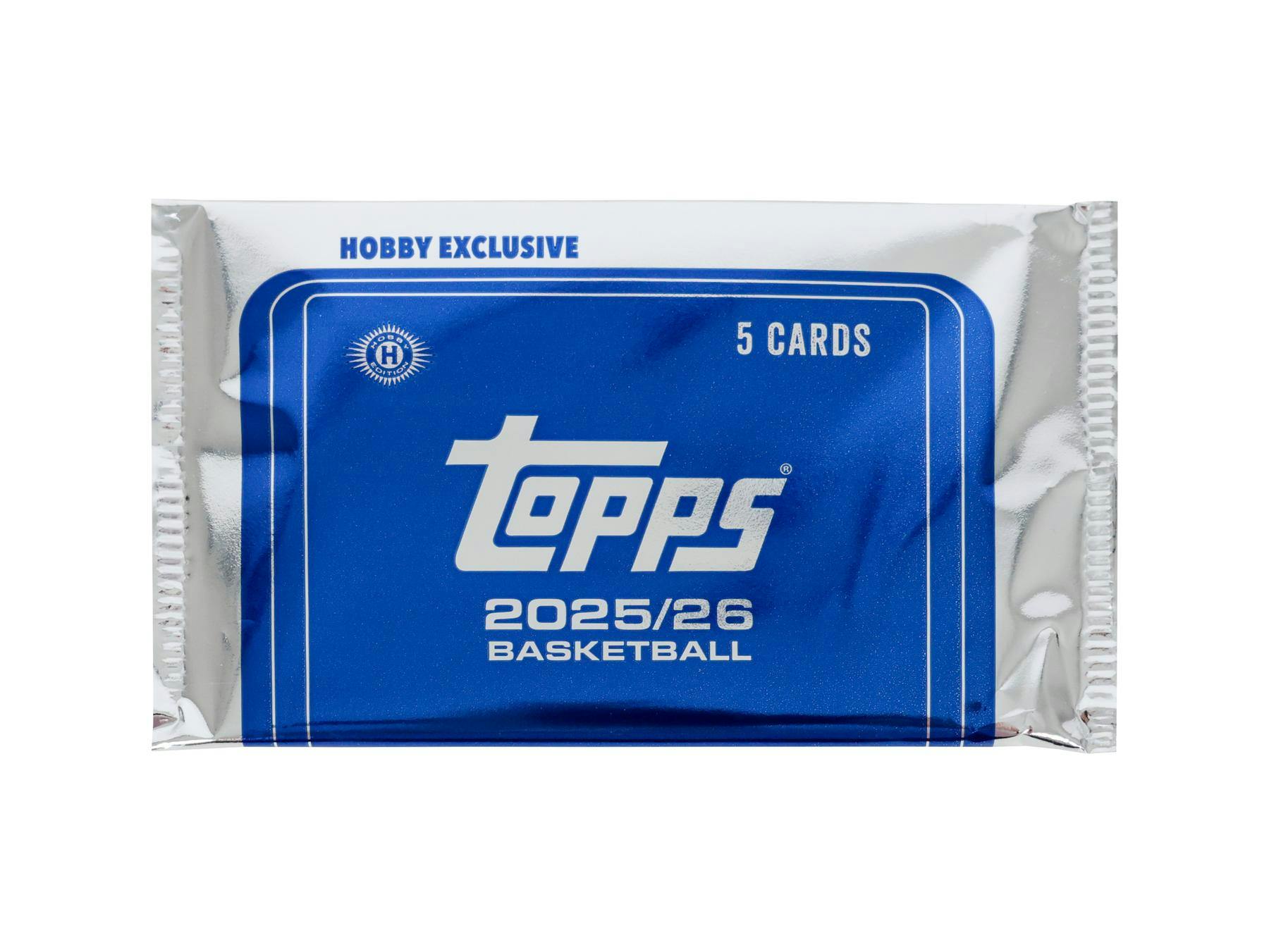 Promo Silver Pack from 2025/26 Topps Basketball Hobby (1 Blue Foil Pack) Box Topps - NBA Hobby Box